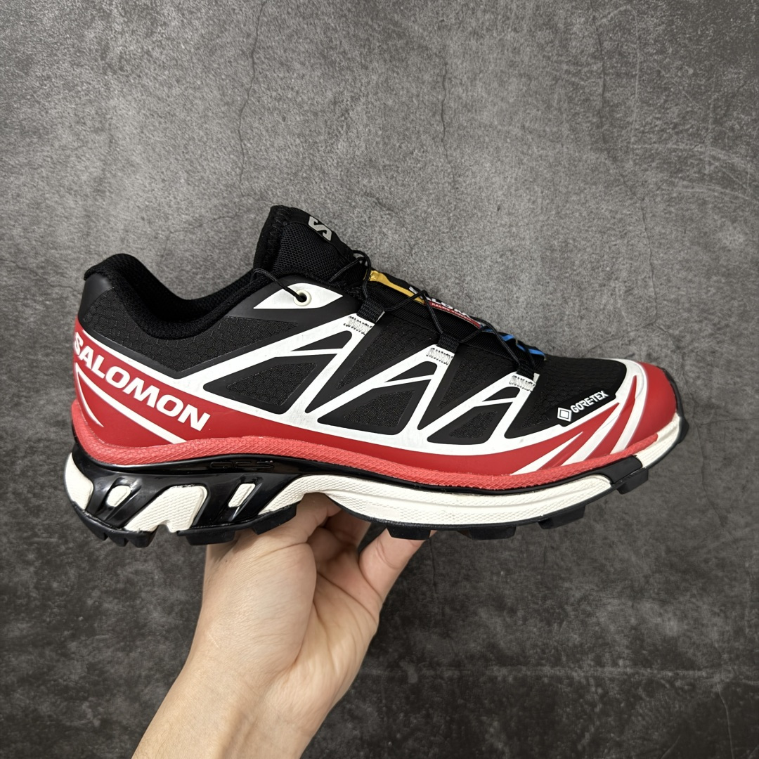 【外贸S版】 Salomon XT-6 GTX 防水款新配色 萨洛蒙复古潮流户外机能登山跑鞋 479749 此版实测试不防水 纯原外贸平台特供订单 最大做到46码 真尺码带半码 全套原纸板楦头开发 原汁原味完美版型 原档数据独家私模五层组合大底 原装Ortholite轻量化鞋垫 原厂TPU锁扣 进口港宝加持 后跟自然饱满 还原公司包裹性 尺码：36 36.5 37.5 38 38.5 39 40 40.5 41 42 42.5 43 44 44.5 45 46-选品中心