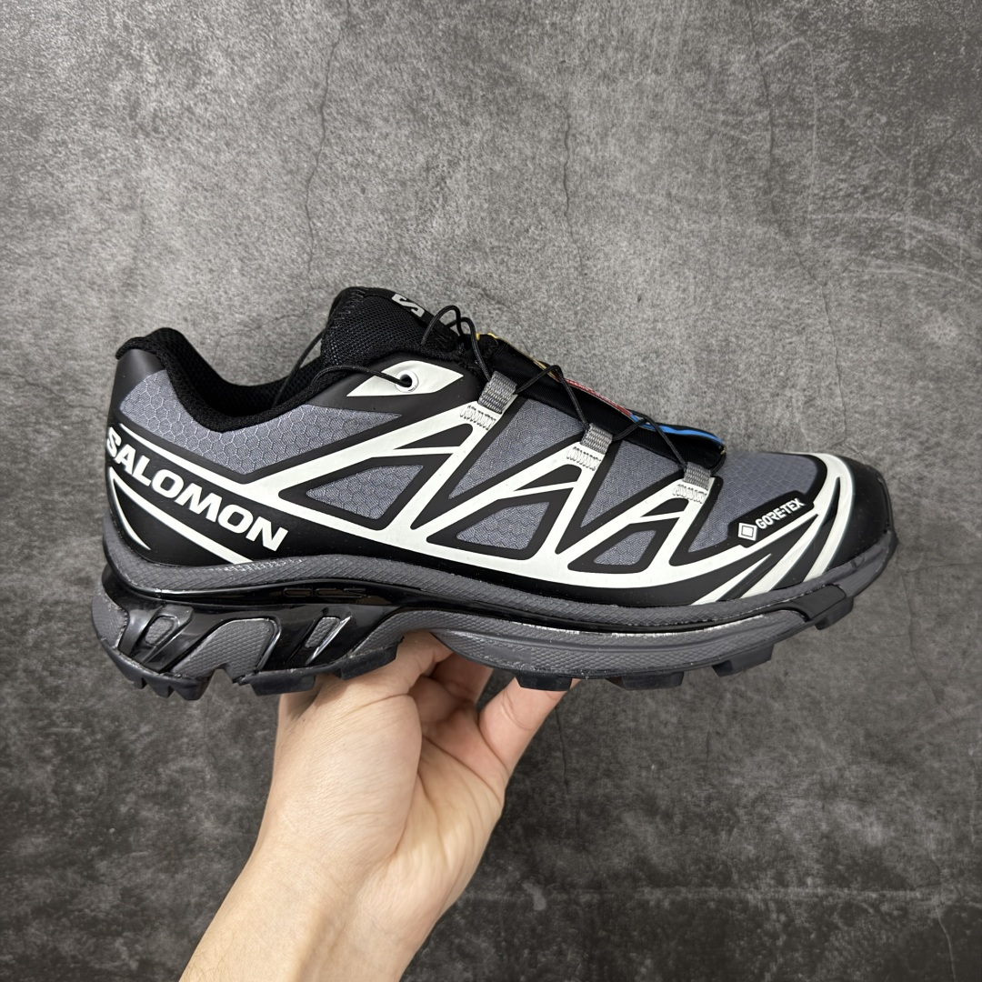 【外贸S版】 Salomon XT-6 GTX 防水款新配色 萨洛蒙复古潮流户外机能登山跑鞋 416635 此版实测试不防水 纯原外贸平台特供订单 最大做到46码 真尺码带半码 全套原纸板楦头开发 原汁原味完美版型 原档数据独家私模五层组合大底 原装Ortholite轻量化鞋垫 原厂TPU锁扣 进口港宝加持 后跟自然饱满 还原公司包裹性 尺码：36 36.5 37.5 38 38.5 39 40 40.5 41 42 42.5 43 44 44.5 45 46-选品中心
