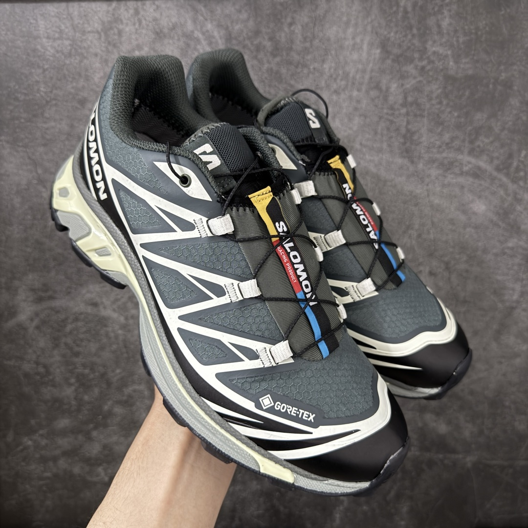 图片[6]-【外贸S版】 Salomon XT-6 GTX 防水款新配色 萨洛蒙复古潮流户外机能登山跑鞋 474506 此版实测试不防水 纯原外贸平台特供订单 最大做到46码 真尺码带半码 全套原纸板楦头开发 原汁原味完美版型 原档数据独家私模五层组合大底 原装Ortholite轻量化鞋垫 原厂TPU锁扣 进口港宝加持 后跟自然饱满 还原公司包裹性 尺码：36 36.5 37.5 38 38.5 39 40 40.5 41 42 42.5 43 44 44.5 45 46-选品中心