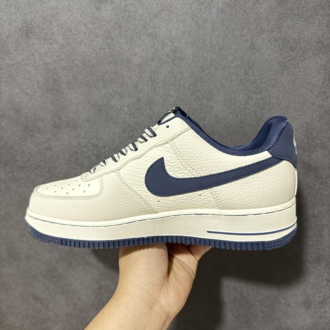 图片[2]-【定制版】Nike Air Force 1\’07 Low 米白藏蓝 空军一号低帮休闲板鞋  #原楦原纸板 纯正空军版型 内置全掌气垫  货号：FV3694-110 尺码：36 36.5 37.5 38 38.5 39 40 40.5 41 42 42.5 43 44 44.5 45-选品中心