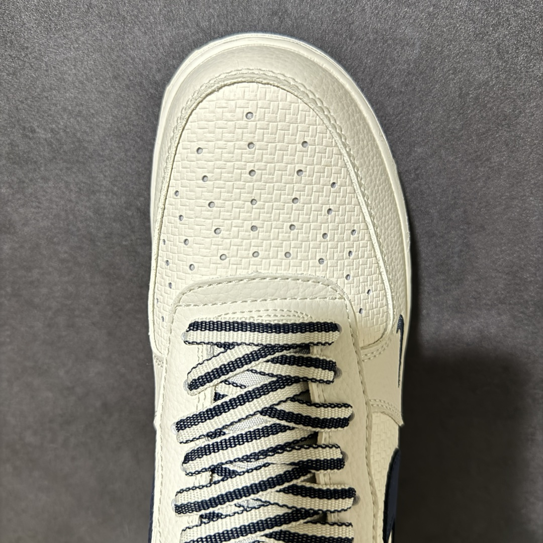 图片[5]-【定制版】Nike Air Force 1\’07 Low 米白藏蓝 空军一号低帮休闲板鞋  #原楦原纸板 纯正空军版型 内置全掌气垫  货号：FV3694-110 尺码：36 36.5 37.5 38 38.5 39 40 40.5 41 42 42.5 43 44 44.5 45-选品中心