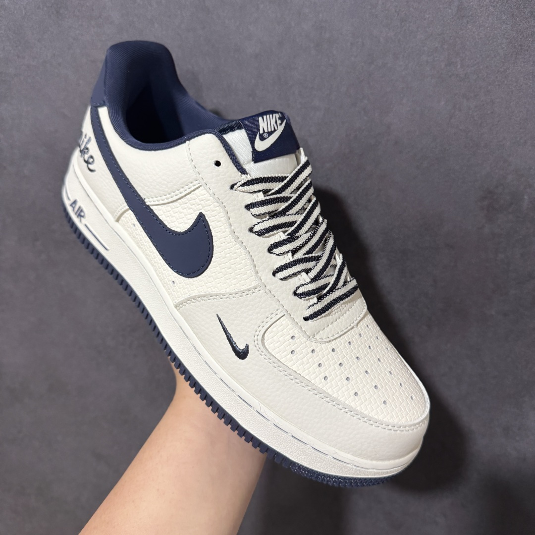 图片[3]-【定制版】Nike Air Force 1\’07 Low 米白藏蓝 空军一号低帮休闲板鞋  #原楦原纸板 纯正空军版型 内置全掌气垫  货号：FV3694-110 尺码：36 36.5 37.5 38 38.5 39 40 40.5 41 42 42.5 43 44 44.5 45-选品中心
