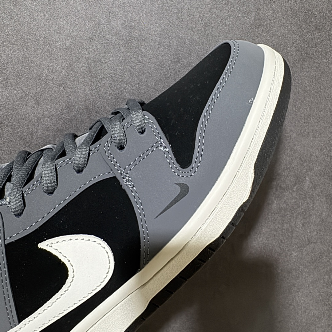 图片[7]-【定制版】Nike Dunk SB Low 耐克 SB 低帮 影流之刃 灰黑 此款以深灰麂皮织就夜行衣般的贴合，表面磨砂质感在光线流转间泛出冷调金属光泽，仿佛暮色中悄然出鞘的刃。侧身Swoosh以银白色勾勒，形如一道修长剑脊，凌厉而不张扬。与之呼应的是泼墨笔触般的刀刃纹路，刚柔相济，动静皆宜。 货号：BW0620-136 尺码：40-46-选品中心