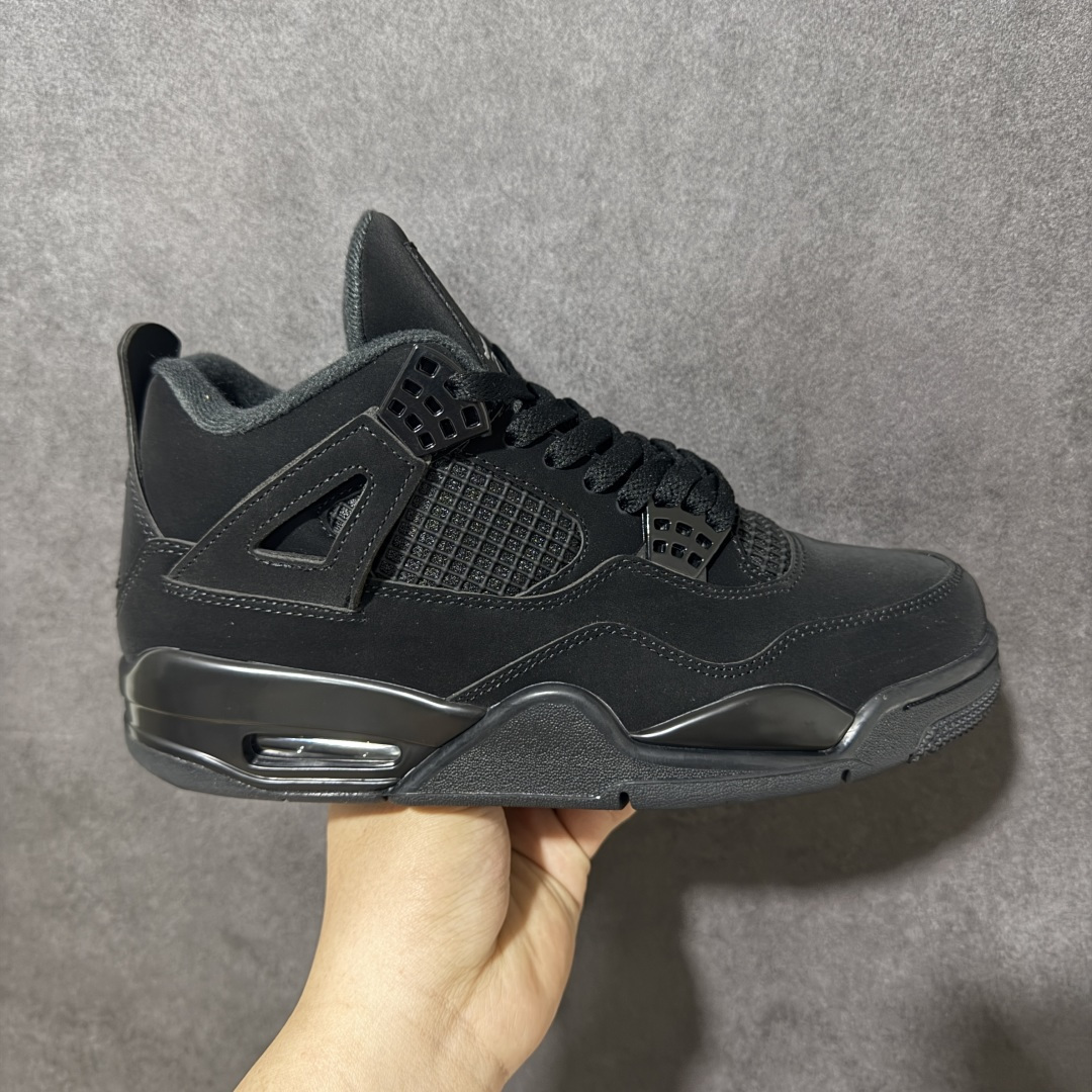 【公司级】Air Jordan AJ4 Retro 黑猫 CU1110-010 原厂头层皮料 全新升级改良 原鞋原楦原纸板同源开发 完美呈现乔4的版型 内侧正确双色网格 还原细节 正确气垫颜色 正确网格工艺 正确拉帮工艺 全鞋原装材料制作 原档案原模具打造 尺码：40 40.5 41 42 42.5 43 44 44.5 45 46 47.5-选品中心