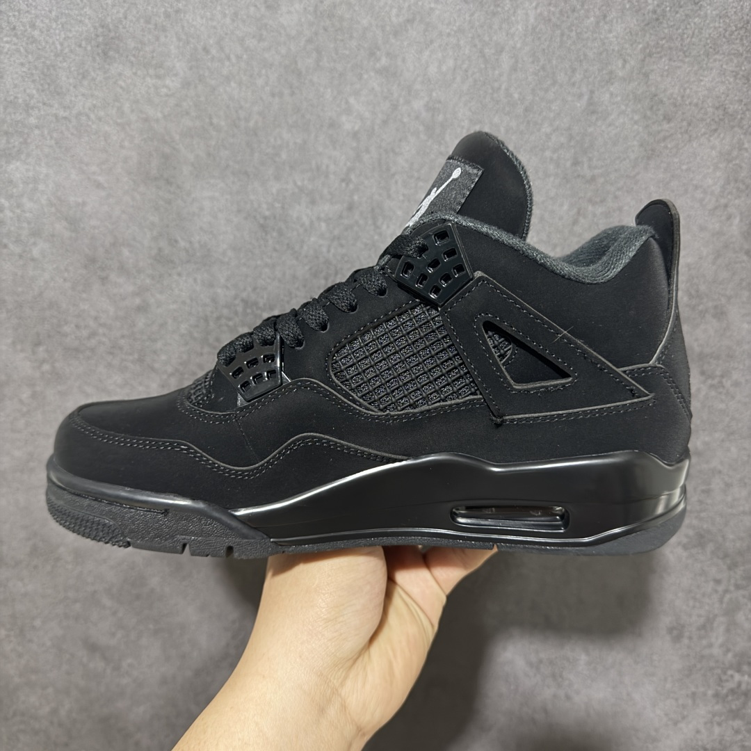 图片[2]-【公司级】Air Jordan AJ4 Retro 黑猫 CU1110-010 原厂头层皮料 全新升级改良 原鞋原楦原纸板同源开发 完美呈现乔4的版型 内侧正确双色网格 还原细节 正确气垫颜色 正确网格工艺 正确拉帮工艺 全鞋原装材料制作 原档案原模具打造 尺码：40 40.5 41 42 42.5 43 44 44.5 45 46 47.5-选品中心