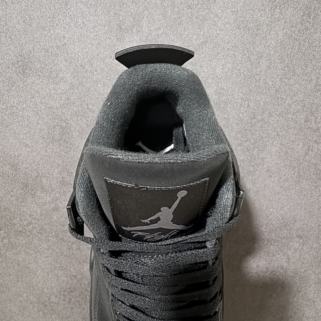 图片[6]-【公司级】Air Jordan AJ4 Retro 黑猫 CU1110-010 原厂头层皮料 全新升级改良 原鞋原楦原纸板同源开发 完美呈现乔4的版型 内侧正确双色网格 还原细节 正确气垫颜色 正确网格工艺 正确拉帮工艺 全鞋原装材料制作 原档案原模具打造 尺码：40 40.5 41 42 42.5 43 44 44.5 45 46 47.5-选品中心
