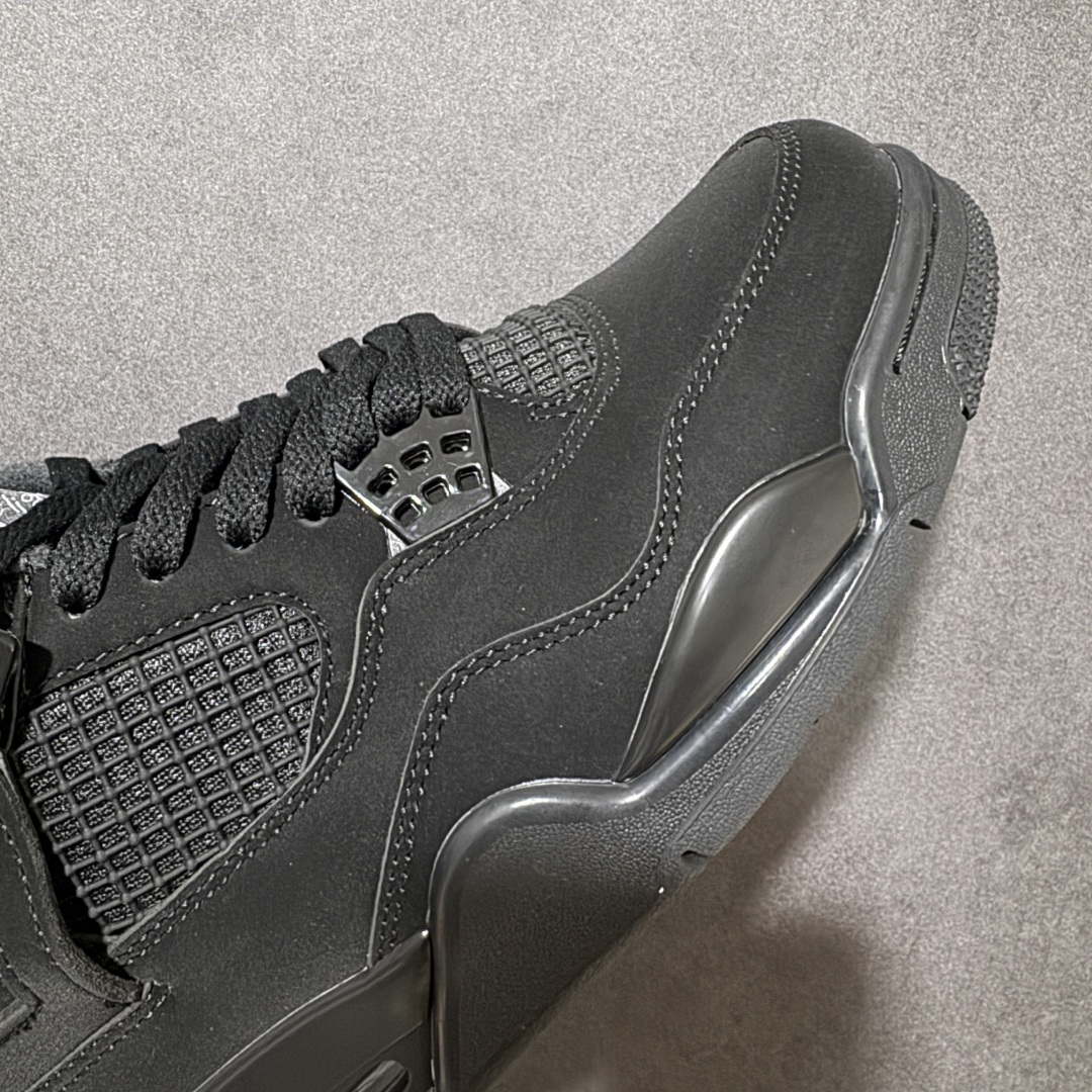 图片[7]-【公司级】Air Jordan AJ4 Retro 黑猫 CU1110-010 原厂头层皮料 全新升级改良 原鞋原楦原纸板同源开发 完美呈现乔4的版型 内侧正确双色网格 还原细节 正确气垫颜色 正确网格工艺 正确拉帮工艺 全鞋原装材料制作 原档案原模具打造 尺码：40 40.5 41 42 42.5 43 44 44.5 45 46 47.5-选品中心