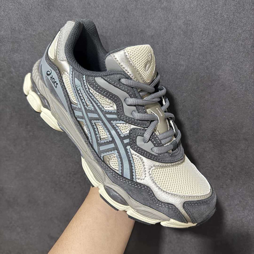 图片[3]-【公司级】Asics Gel-NYC G亚瑟士运动休闲透气专业跑鞋 1201A789-250  #鞋面采用反绒皮与网布拼接 透气舒适兼具休闲时尚 结合简明的配色 展现品牌的传承及引领复古流行的主题 虎爪造型的LOGO  #鞋身稳定包裹系统 支撑鞋身 经典宽大鞋型配备防偏移设计提升包裹性 穿着舒适鞋面透气孔设计 提供透气性  尺码：36 37 37.5 38 39 39.5 40 40.5 41.5 42 42.5 43.5 44 45 46-选品中心