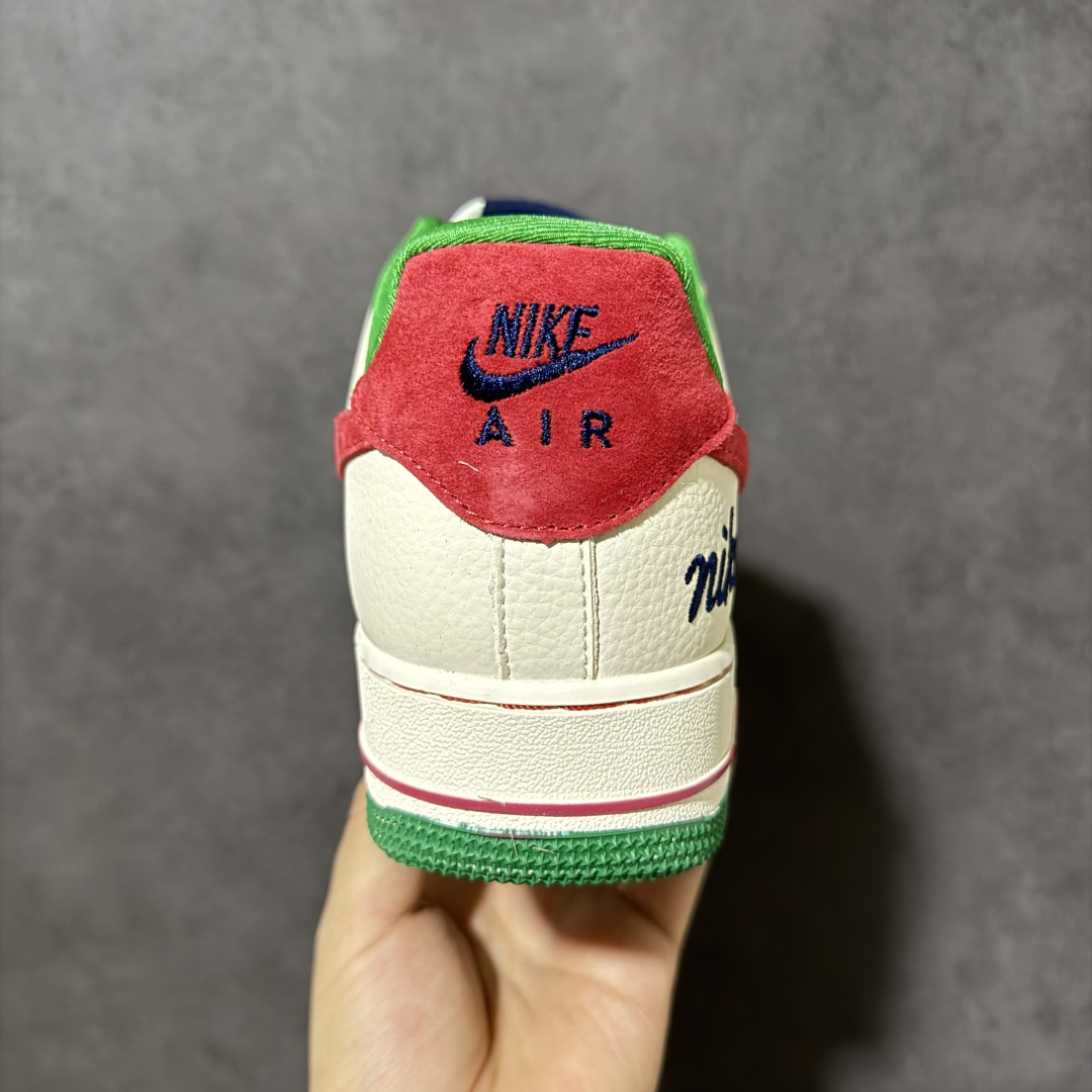 图片[4]-【定制版】Nike Air Force 1\’07 Low 米红绿意 空军一号低帮休闲板鞋  #原楦原纸板 纯正空军版型 内置全掌气垫 货号：FV3694-108  尺码：36 36.5 37.5 38 38.5 39 40 40.5 41 42 42.5 43 44 44.5 45-选品中心