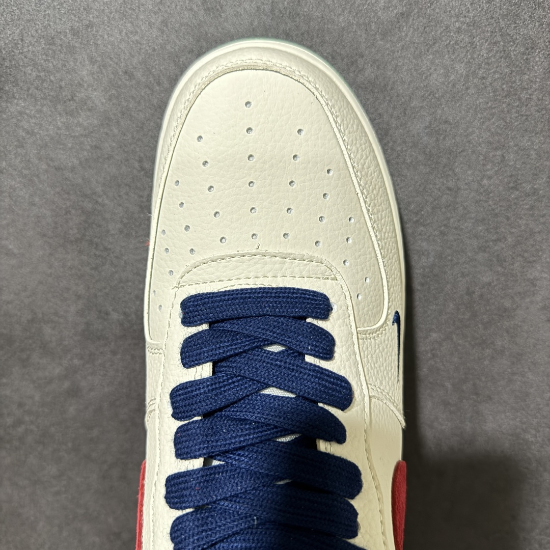图片[5]-【定制版】Nike Air Force 1\’07 Low 米红绿意 空军一号低帮休闲板鞋  #原楦原纸板 纯正空军版型 内置全掌气垫 货号：FV3694-108  尺码：36 36.5 37.5 38 38.5 39 40 40.5 41 42 42.5 43 44 44.5 45-选品中心