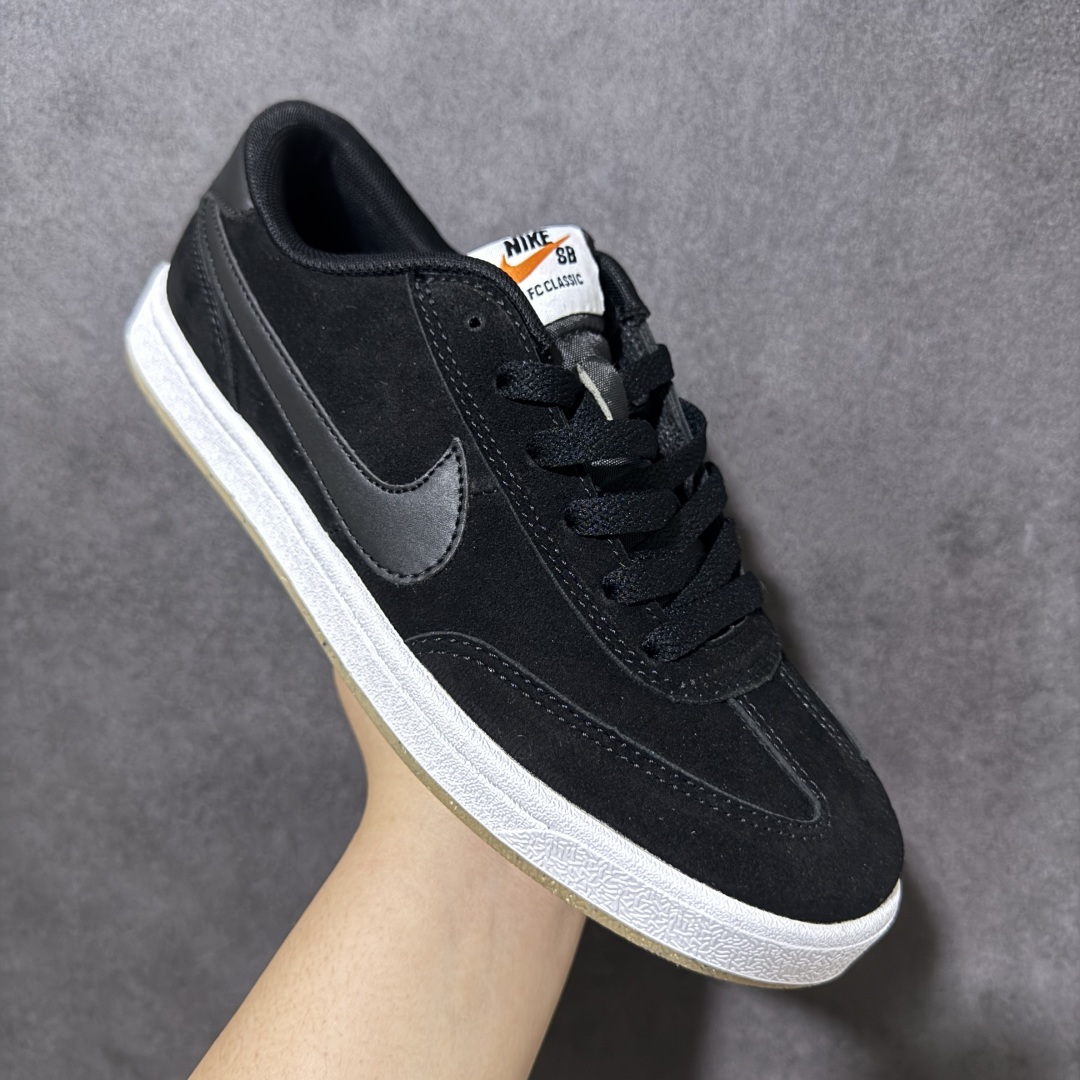 图片[3]-【公司级】Nike SB FC Classic 舒适百搭 薄底 防滑耐磨 低帮 板鞋 平台冲正订单 内外细节按原鞋标准定做 材料扎实 到手质感好 做工精细 走线整齐 货号：909096-001 尺码：36-45-选品中心