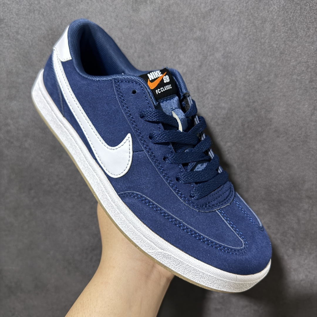 图片[3]-【公司级】Nike SB FC Classic 舒适百搭 薄底 防滑耐磨 低帮 板鞋 平台冲正订单 内外细节按原鞋标准定做 材料扎实 到手质感好 做工精细 走线整齐 货号：909096-400 尺码：36-45-选品中心