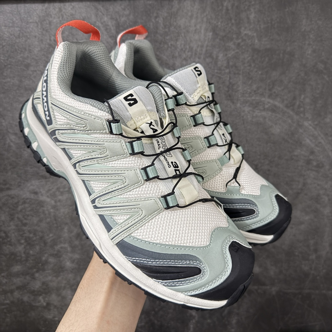 【纯原W1版】SALOMON XA Pro 3D 浅绿红492619 萨洛蒙潮流越野机能户外功能鞋 纯原外贸平台特供订单 耗时半年巨作 全套原纸板楦头开发 原厂特供网布配套加持 确保原汁原味 完美呈现版型 原档数据独家私模五层组合大底 男女鞋同步官方开发 原装Ortholite轻量化鞋垫 中底布带钢印编号 原厂TPU锁扣 进口港宝加持 后跟自然饱满 还原公司包裹性 鞋面采用SENSIFT贴合技术 全方位贴合包裹脚型 鞋跟部鞋底牵引设计 提供强大的抓地性能 更适应野外崎岖不平的道路 其3D ADVANCED CHASSIS底盘 材料轻量大化 钉齿设计更具稳定性 防护性 鞋底易磨损区运用CONTAGRIP高耐磨材料 应对城市硬质路面长距离跑考验 尺码：36 36.5 37.5 38 38.5 39 40 40.5 41 42 42.5 43 44 44.5 45-选品中心