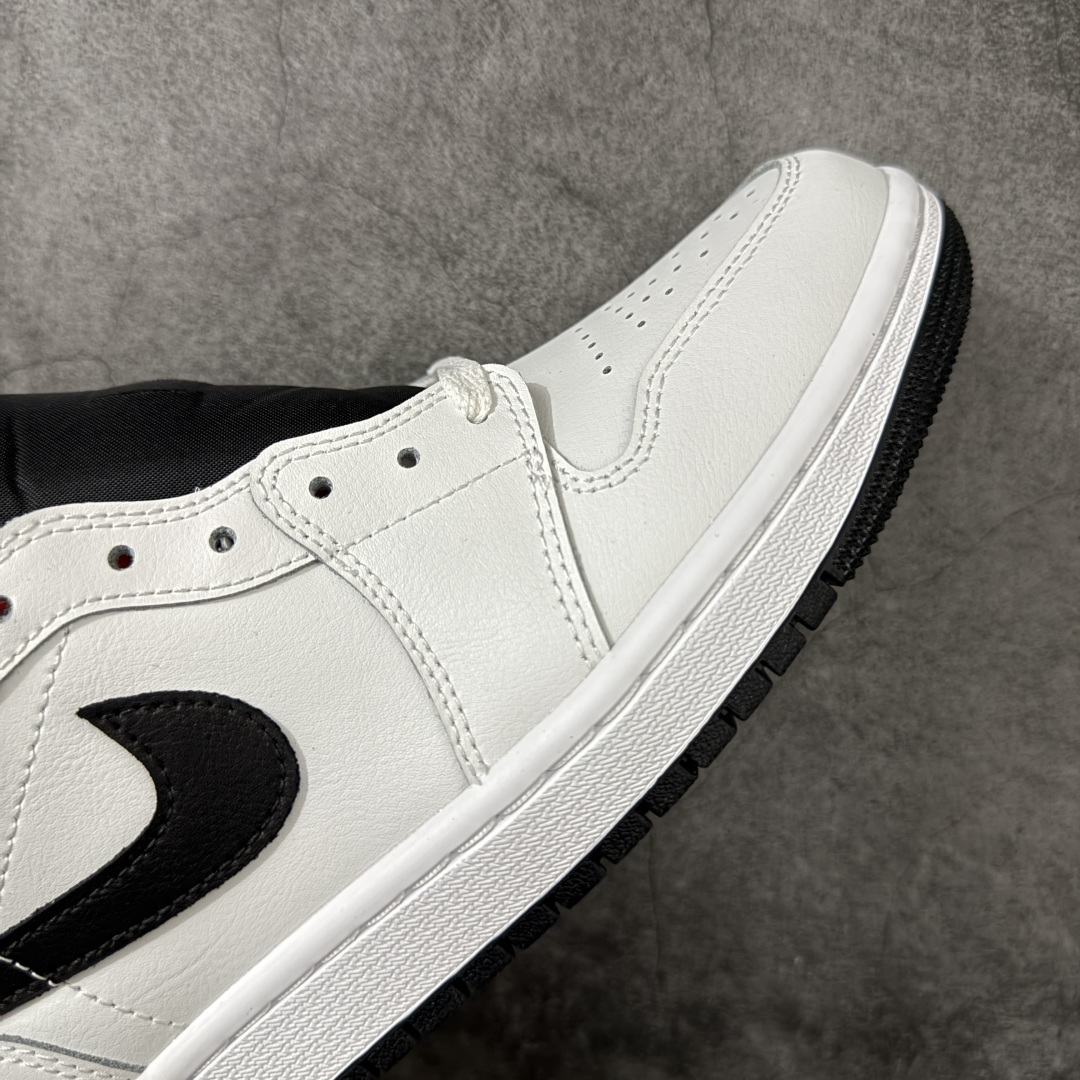 图片[6]-【DT纯原】Air Jordan AJ1 Mid 中帮 白黑DQ8426-109 终端优势供应 市面中低帮最具代表性版本没有之一 口碑大厂出品 品控大底版型不断改良更新 全套原纸板楦头开发 确保原汁原味 完美呈现版型 完美零毛边处理 原厂内置全掌气垫 价格定位良心 平台专用代工流水线出品 一眼公司既视感 拿到手的一瞬间就与众不同 碾压市面所有版本 全部原鞋开发 每一个配色都会采购原鞋确认细节 打破市面看图做货无好货之说 尺码：40-46 含半码-选品中心