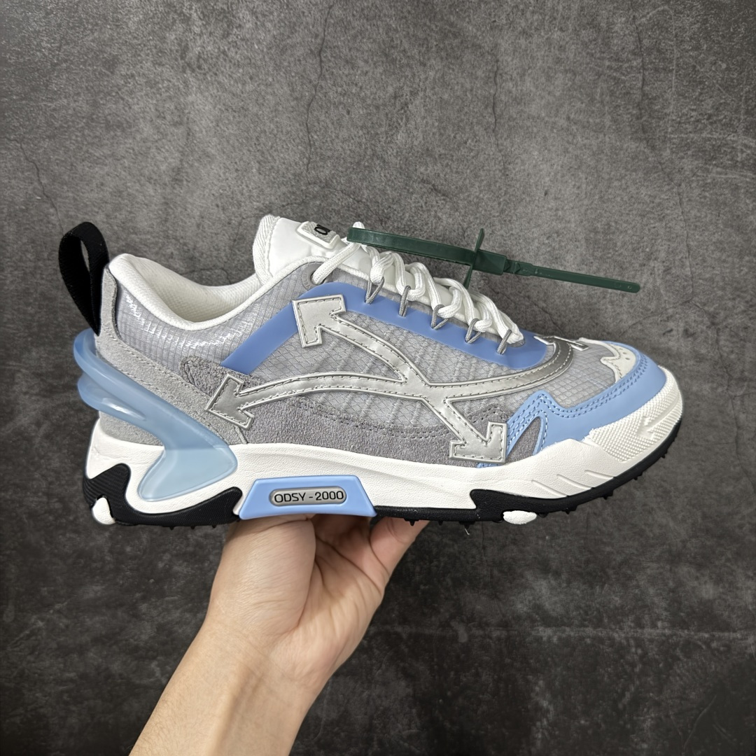 【OK纯原版本】OFF-WHITE OW运动鞋 春夏走秀款球鞋 所有配件均通过定做出产正品裁片 原版比例大箭头定制网眼布双拼牛皮进口机器针车 数控针距精准做工不输大牌里层为高密度透气网眼布/垫脚羊皮私模重工抓地橡胶底 后跟坡度最贴切原版鞋型脱模 厚底约4CM 原盒包装配 TPU大底 尺码：35-46-选品中心