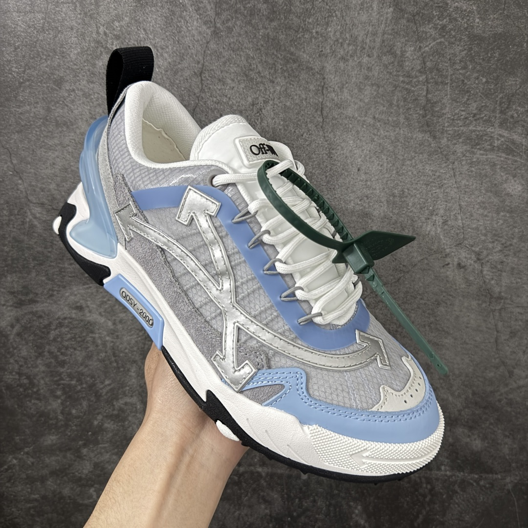 图片[3]-【OK纯原版本】OFF-WHITE OW运动鞋 春夏走秀款球鞋 所有配件均通过定做出产正品裁片 原版比例大箭头定制网眼布双拼牛皮进口机器针车 数控针距精准做工不输大牌里层为高密度透气网眼布/垫脚羊皮私模重工抓地橡胶底 后跟坡度最贴切原版鞋型脱模 厚底约4CM 原盒包装配 TPU大底 尺码：35-46-选品中心