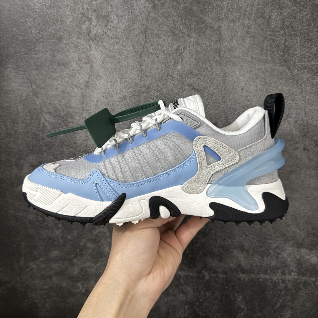 图片[2]-【OK纯原版本】OFF-WHITE OW运动鞋 春夏走秀款球鞋 所有配件均通过定做出产正品裁片 原版比例大箭头定制网眼布双拼牛皮进口机器针车 数控针距精准做工不输大牌里层为高密度透气网眼布/垫脚羊皮私模重工抓地橡胶底 后跟坡度最贴切原版鞋型脱模 厚底约4CM 原盒包装配 TPU大底 尺码：35-46-选品中心