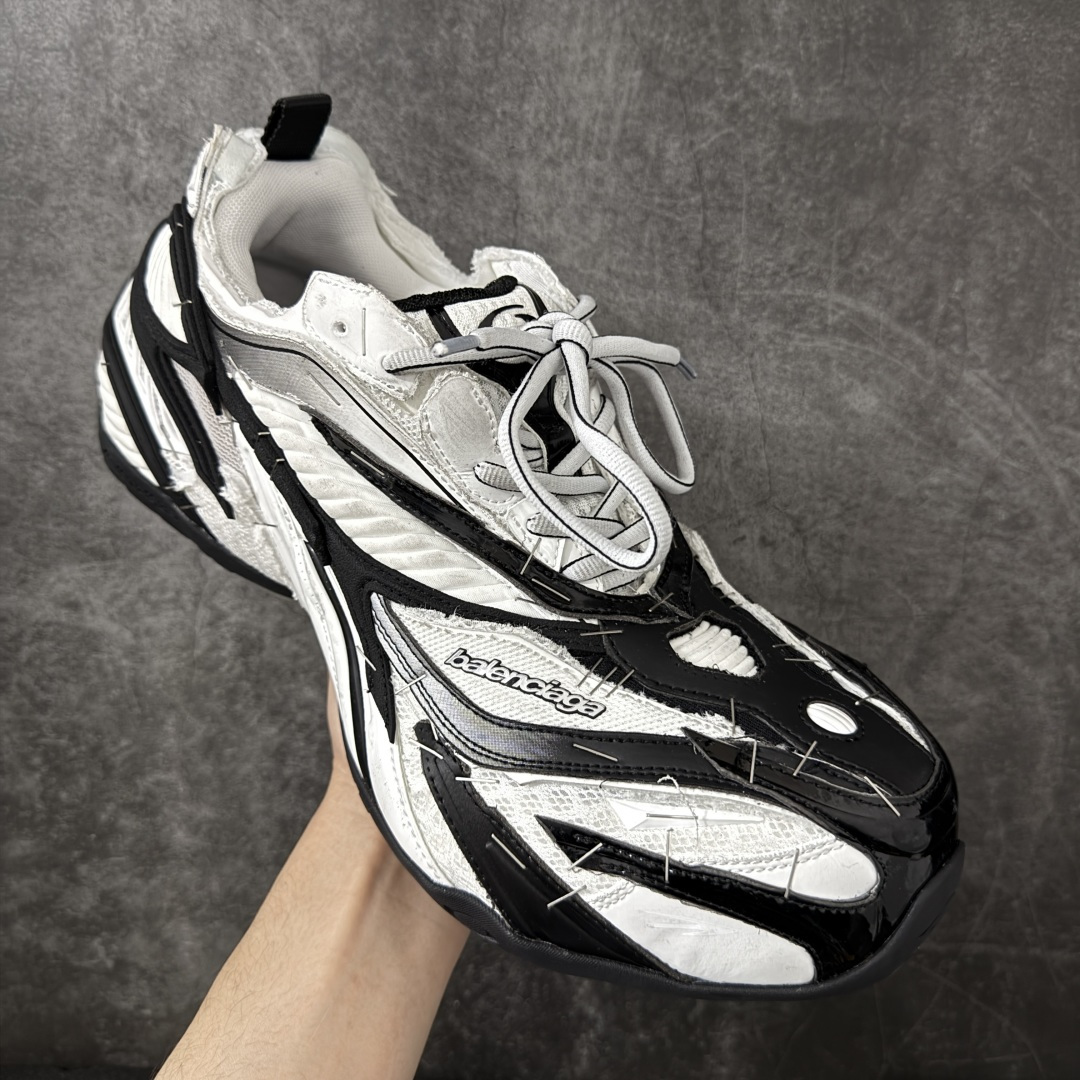 图片[3]-【XA版本】Balenciaga 巴黎世家 23代 SOLELESS 白黑 巴黎新款 鞋面主体采用特制聚酯纤维，同时搭配织物点缀，时尚耐看，无论是运动风还是日常搭配，穿起来都自带气场，走哪都吸晴。 尺码：39-44男码-选品中心