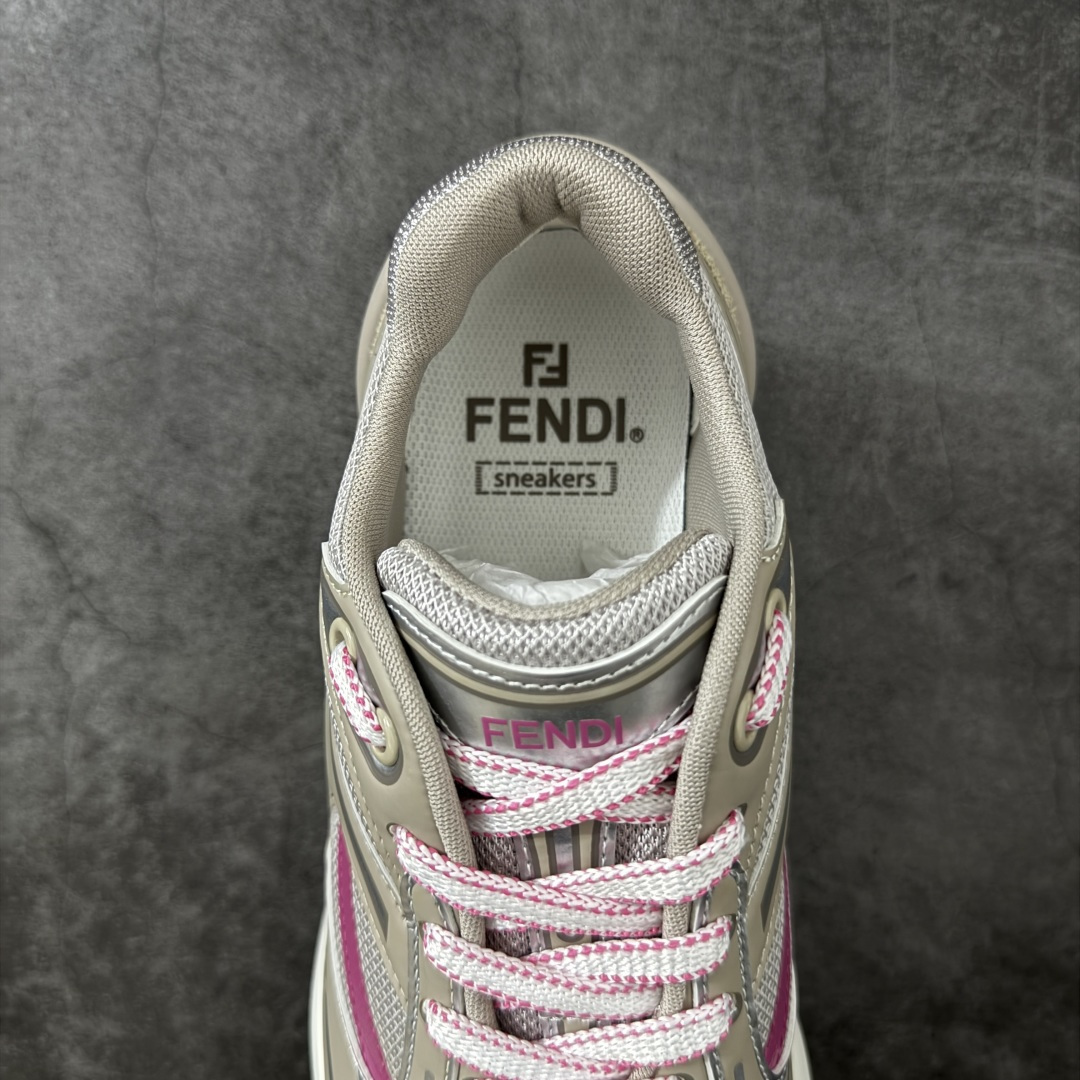 图片[7]-【YS纯原】FENDI 芬迪 first1 23ss春夏 网面情侣款休闲运动老爹鞋 ✦ 显瘦显高，上脚小腿线条更纤细 ✦ 云朵般软弹脚感，质感柔软亲肤 ✦ 经典FF压花纹理，面料立体有型 ✦ 原版定制进口小牛皮+原版开模网面拼接 ✦ 原版定制网面内里，透气舒适 ✦ 防滑发泡TPU大底，稳定耐磨 ✦ 增高约6cm，鞋型弧度符合人体工程学 ✦ 线条流畅自然，适穿任何休闲场合 尺码：35 36 37 38 39 40 41 42 43 44 45-选品中心