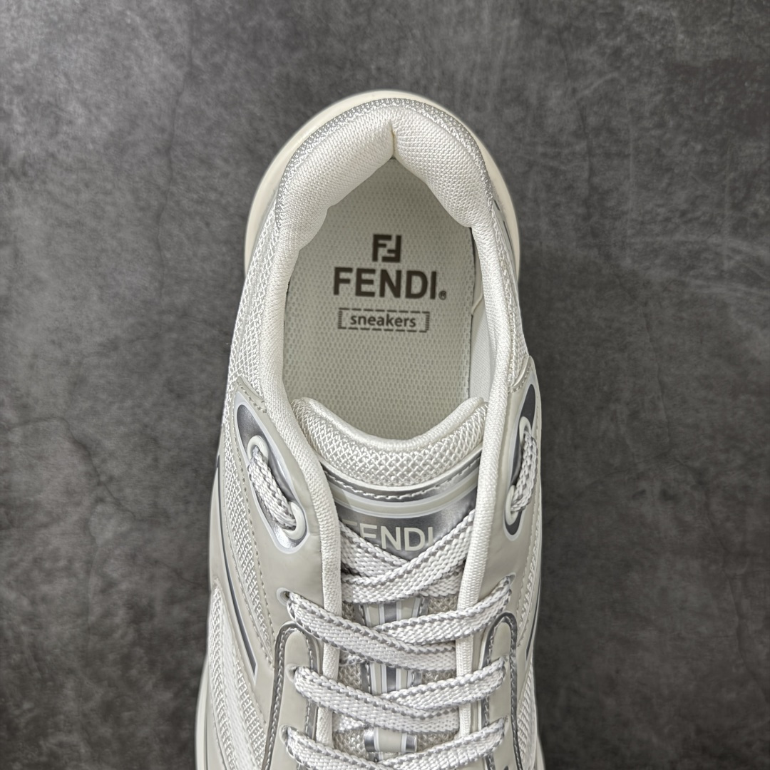 图片[8]-【YS纯原】FENDI 芬迪 first1 23ss春夏 网面情侣款休闲运动老爹鞋 ✦ 显瘦显高，上脚小腿线条更纤细 ✦ 云朵般软弹脚感，质感柔软亲肤 ✦ 经典FF压花纹理，面料立体有型 ✦ 原版定制进口小牛皮+原版开模网面拼接 ✦ 原版定制网面内里，透气舒适 ✦ 防滑发泡TPU大底，稳定耐磨 ✦ 增高约6cm，鞋型弧度符合人体工程学 ✦ 线条流畅自然，适穿任何休闲场合 尺码：35 36 37 38 39 40 41 42 43 44 45-选品中心