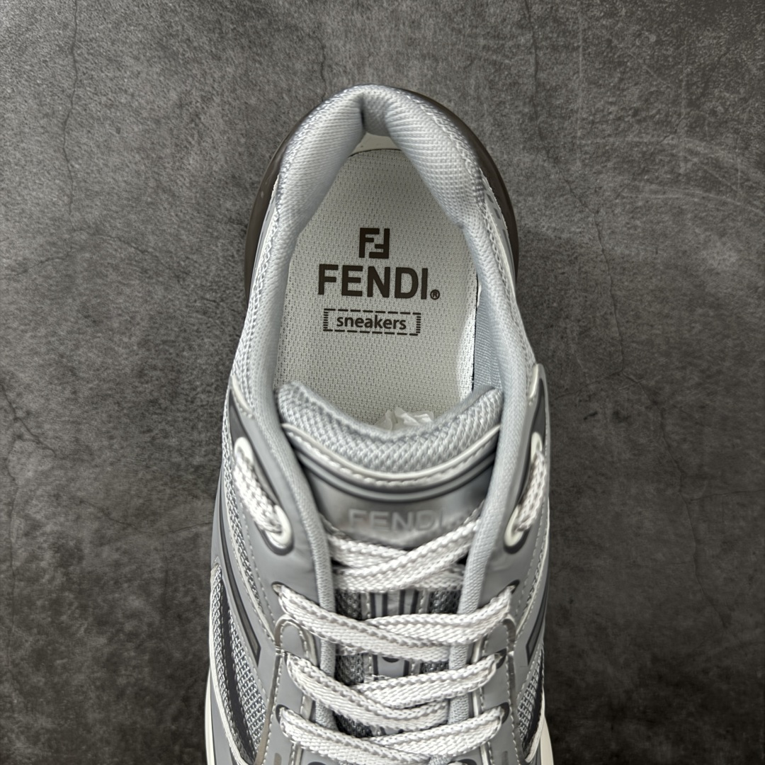 图片[8]-【YS纯原】FENDI 芬迪 first1 23ss春夏 网面情侣款休闲运动老爹鞋 ✦ 显瘦显高，上脚小腿线条更纤细 ✦ 云朵般软弹脚感，质感柔软亲肤 ✦ 经典FF压花纹理，面料立体有型 ✦ 原版定制进口小牛皮+原版开模网面拼接 ✦ 原版定制网面内里，透气舒适 ✦ 防滑发泡TPU大底，稳定耐磨 ✦ 增高约6cm，鞋型弧度符合人体工程学 ✦ 线条流畅自然，适穿任何休闲场合 尺码：35 36 37 38 39 40 41 42 43 44 45-选品中心