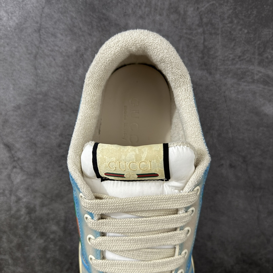 图片[8]-【莞产礼盒版】Gucci 脏脏鞋 小脏鞋 顶级工厂品质，专柜一比一无可挑剔，穿上脚舒适度燃到爆表 复古做旧元素，鞋舌水洗复古标，金属双Glogo相识度99%，满面的Gucci元素；毛巾布内里，牛皮垫脚加3mm的乳胶比真皮的鞋子舒服多了， 环保TPU耐磨大底，柔软有弹性。 鞋舌内侧采用进口松紧带，拉力超级棒又不会勒脚 我是无原版不开发，只有拿到原版做出来的鞋子才能不差毫厘，秒杀市面版本，每一针一线都是非常紧实饱满。调试的过程是最花心思的修修改改不下百遍才调整到完美的状态让各种脚型都穿的舒适 尺码：35 36 37 38 39 40-莆田鞋