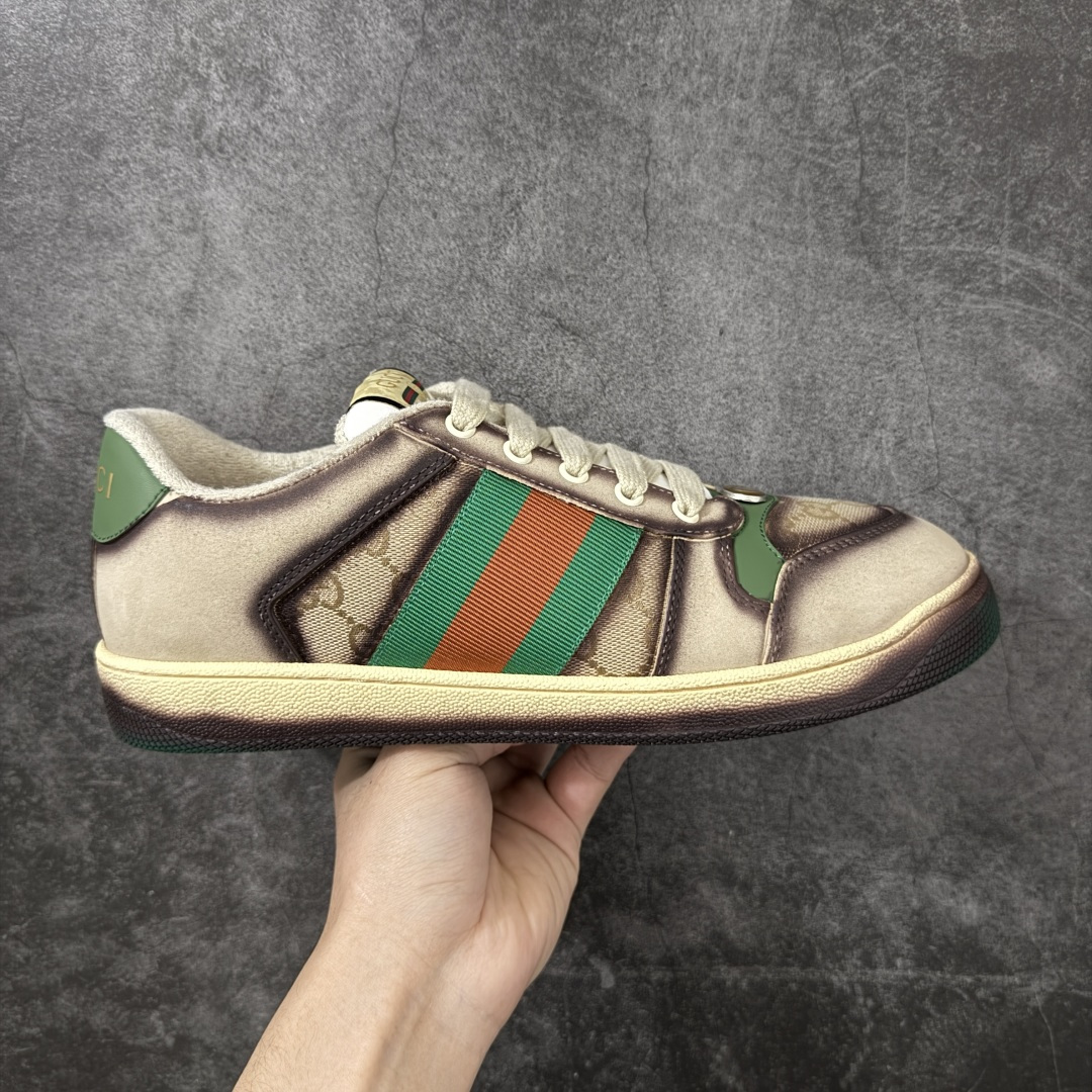 【莞产礼盒版】Gucci 脏脏鞋 小脏鞋 顶级工厂品质，专柜一比一无可挑剔，穿上脚舒适度燃到爆表 复古做旧元素，鞋舌水洗复古标，金属双Glogo相识度99%，满面的Gucci元素；毛巾布内里，牛皮垫脚加3mm的乳胶比真皮的鞋子舒服多了， 环保TPU耐磨大底，柔软有弹性。 鞋舌内侧采用进口松紧带，拉力超级棒又不会勒脚 我是无原版不开发，只有拿到原版做出来的鞋子才能不差毫厘，秒杀市面版本，每一针一线都是非常紧实饱满。调试的过程是最花心思的修修改改不下百遍才调整到完美的状态让各种脚型都穿的舒适 尺码：35 36 37 38 39 40-选品中心