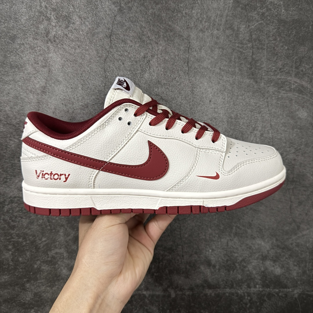 Nike SB Dunk Low 白红勾 低帮休闲板鞋 #定制鞋盒 超高清洁度 皮料切割干净无任何毛边 