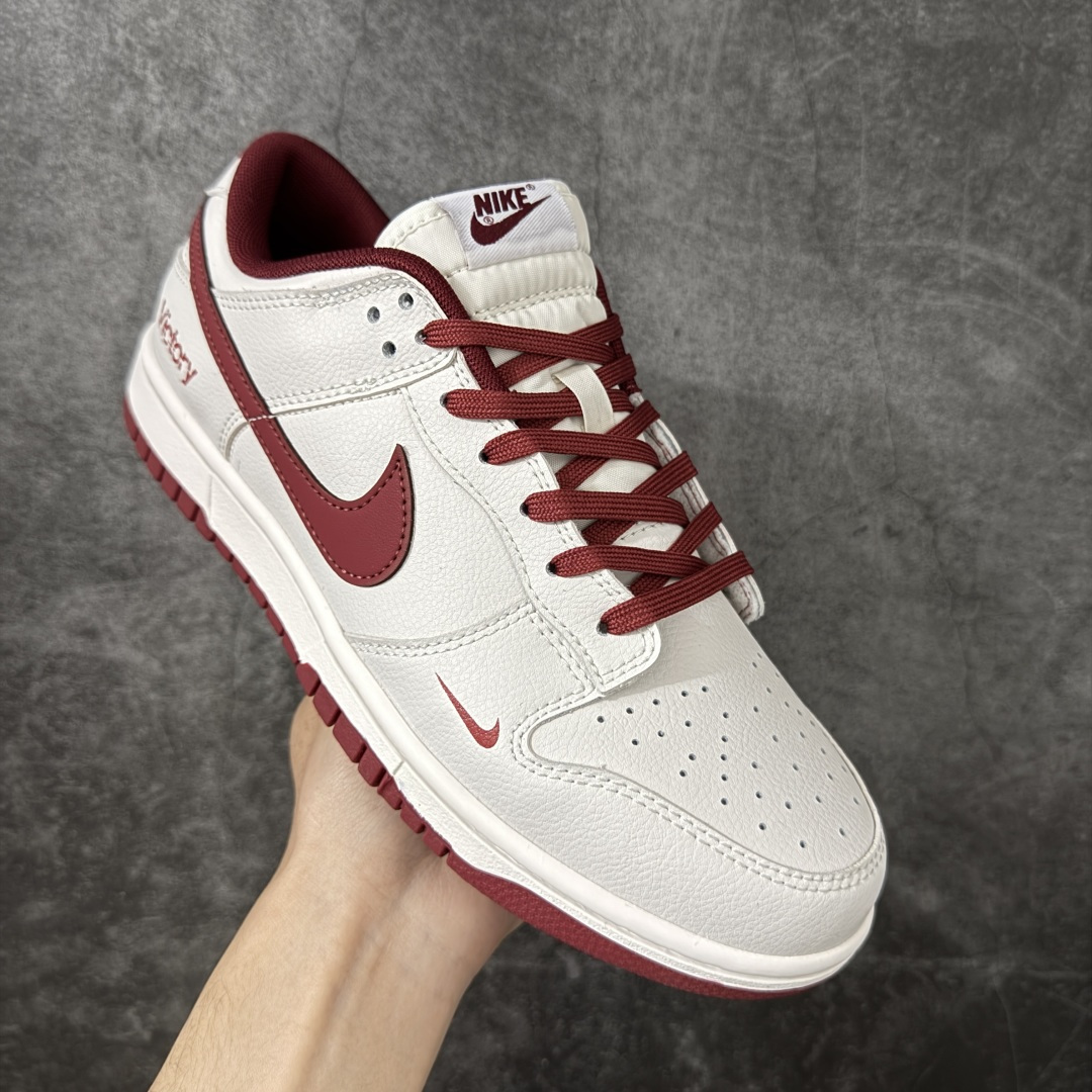 Nike SB Dunk Low 白红勾 低帮休闲板鞋 #定制鞋盒 超高清洁度 皮料切割干净无任何毛边 