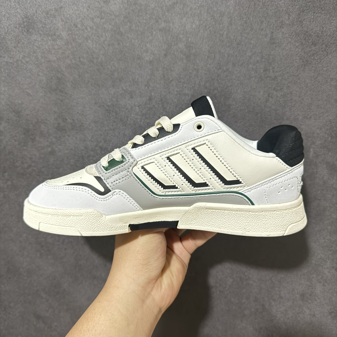 图片[2]-【公司级】Adidas DROP STEP LOW 2.0百搭单品 公司级阿迪达斯 三叶草新款 高帮校园休闲运动板鞋。汇聚80和90年代篮球鞋设计含纹理感皮革和绒面革混合鞋面，缀撞色细节，造型复古，搭配加衬及踝鞋领脚感舒适，让复古篮球风伴你出街 货号：IG4332 尺码：36-45-选品中心