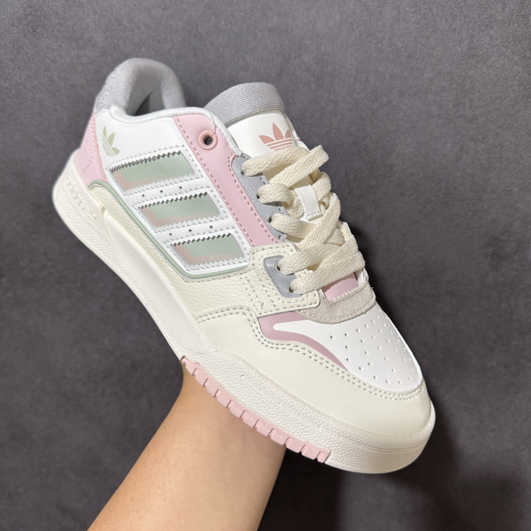 图片[3]-【公司级】Adidas DROP STEP LOW 2.0百搭单品 公司级阿迪达斯 三叶草新款 高帮校园休闲运动板鞋。汇聚80和90年代篮球鞋设计含纹理感皮革和绒面革混合鞋面，缀撞色细节，造型复古，搭配加衬及踝鞋领脚感舒适，让复古篮球风伴你出街 货号：JP5888 尺码：36-45-选品中心