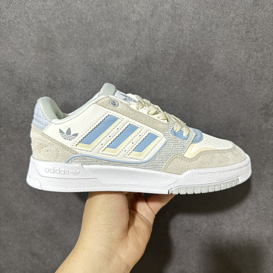 【公司级】Adidas DROP STEP LOW 2.0百搭单品 公司级阿迪达斯 三叶草新款 高帮校园休闲运动板鞋。汇聚80和90年代篮球鞋设计含纹理感皮革和绒面革混合鞋面，缀撞色细节，造型复古，搭配加衬及踝鞋领脚感舒适，让复古篮球风伴你出街 货号：JP9974 尺码：36-45-选品中心