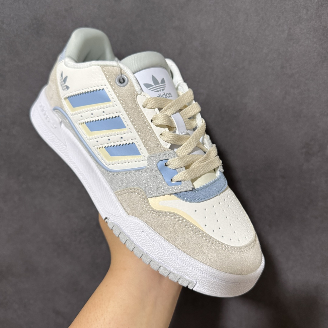 图片[3]-【公司级】Adidas DROP STEP LOW 2.0百搭单品 公司级阿迪达斯 三叶草新款 高帮校园休闲运动板鞋。汇聚80和90年代篮球鞋设计含纹理感皮革和绒面革混合鞋面，缀撞色细节，造型复古，搭配加衬及踝鞋领脚感舒适，让复古篮球风伴你出街 货号：JP9974 尺码：36-45-选品中心