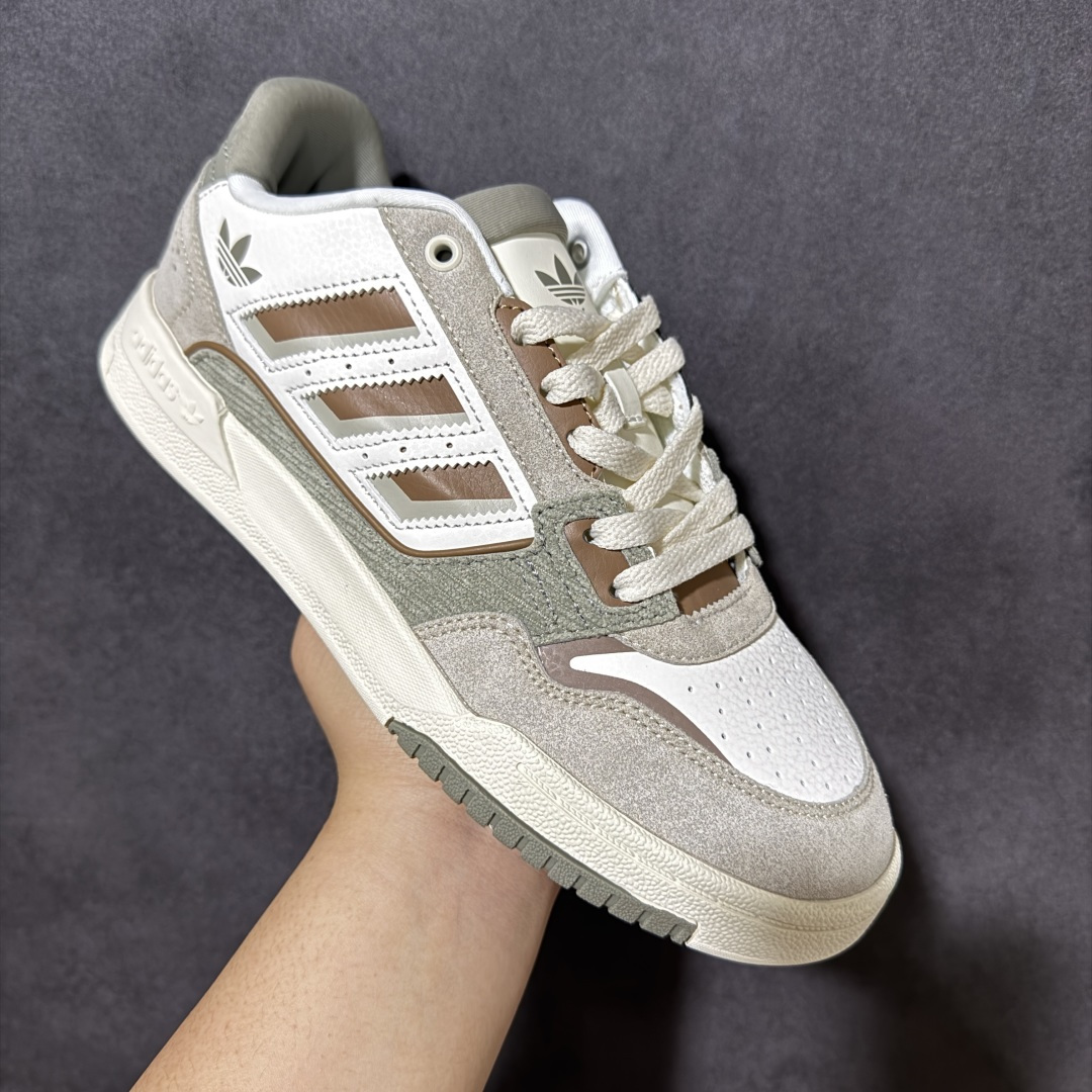 图片[3]-【公司级】Adidas DROP STEP LOW 2.0百搭单品 公司级阿迪达斯 三叶草新款 高帮校园休闲运动板鞋。汇聚80和90年代篮球鞋设计含纹理感皮革和绒面革混合鞋面，缀撞色细节，造型复古，搭配加衬及踝鞋领脚感舒适，让复古篮球风伴你出街 货号：JP9971 尺码：36-45-选品中心