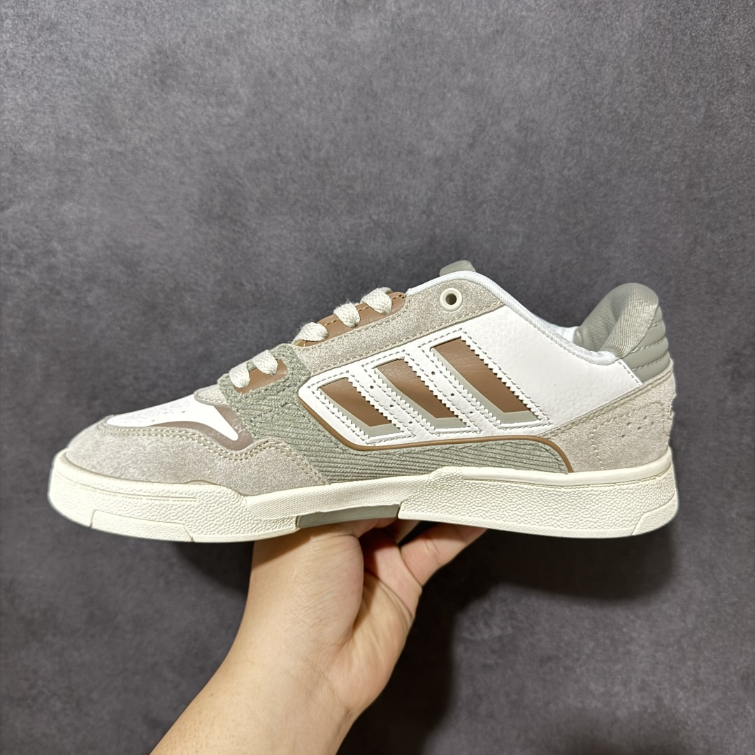 图片[2]-【公司级】Adidas DROP STEP LOW 2.0百搭单品 公司级阿迪达斯 三叶草新款 高帮校园休闲运动板鞋。汇聚80和90年代篮球鞋设计含纹理感皮革和绒面革混合鞋面，缀撞色细节，造型复古，搭配加衬及踝鞋领脚感舒适，让复古篮球风伴你出街 货号：JP9971 尺码：36-45-选品中心