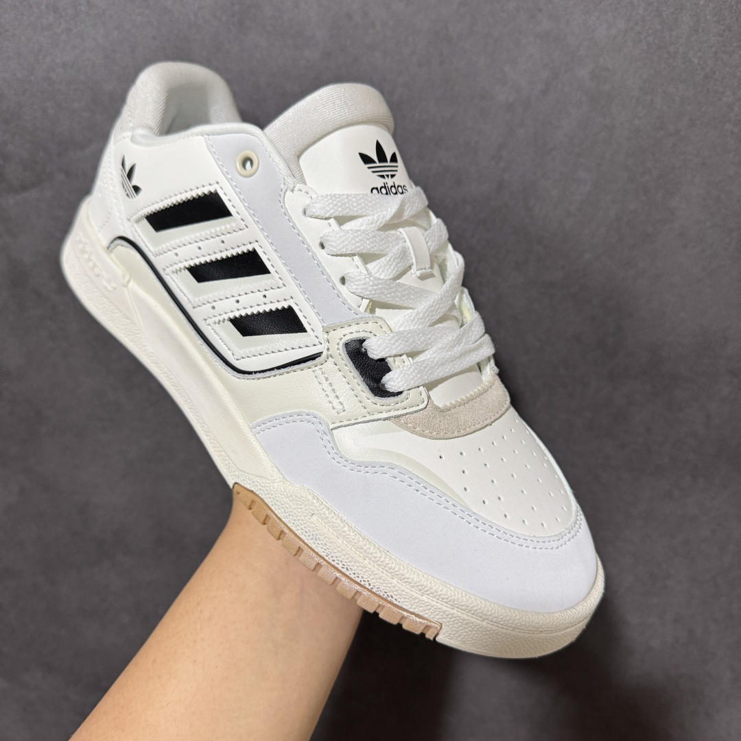 图片[3]-【公司级】Adidas DROP STEP LOW 2.0百搭单品 公司级阿迪达斯 三叶草新款 高帮校园休闲运动板鞋。汇聚80和90年代篮球鞋设计含纹理感皮革和绒面革混合鞋面，缀撞色细节，造型复古，搭配加衬及踝鞋领脚感舒适，让复古篮球风伴你出街 货号：JS3268 尺码：36-45-选品中心