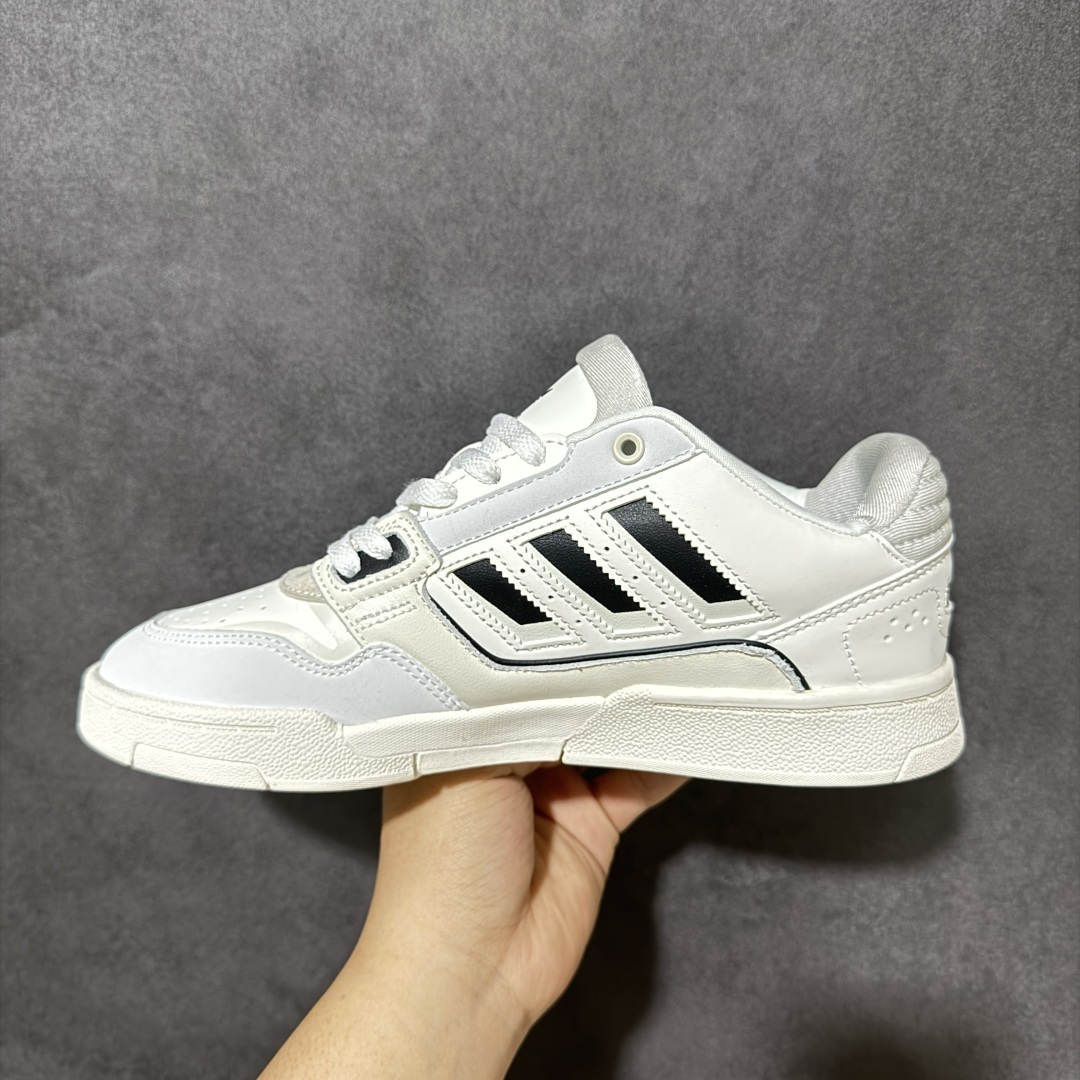 图片[2]-【公司级】Adidas DROP STEP LOW 2.0百搭单品 公司级阿迪达斯 三叶草新款 高帮校园休闲运动板鞋。汇聚80和90年代篮球鞋设计含纹理感皮革和绒面革混合鞋面，缀撞色细节，造型复古，搭配加衬及踝鞋领脚感舒适，让复古篮球风伴你出街 货号：JS3268 尺码：36-45-选品中心