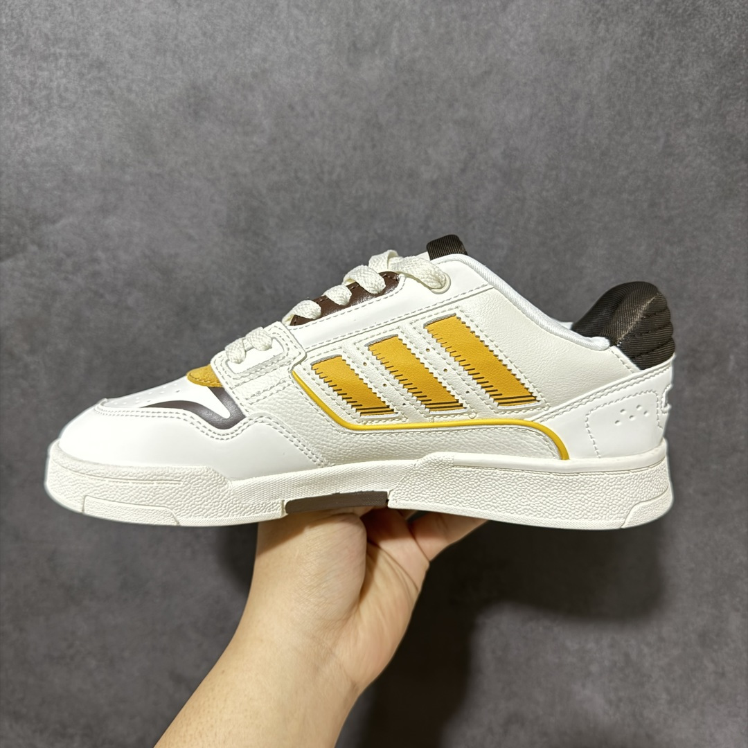 图片[2]-【公司级】Adidas DROP STEP LOW 2.0百搭单品 公司级阿迪达斯 三叶草新款 高帮校园休闲运动板鞋。汇聚80和90年代篮球鞋设计含纹理感皮革和绒面革混合鞋面，缀撞色细节，造型复古，搭配加衬及踝鞋领脚感舒适，让复古篮球风伴你出街 货号：JP5886 尺码：36-45-选品中心