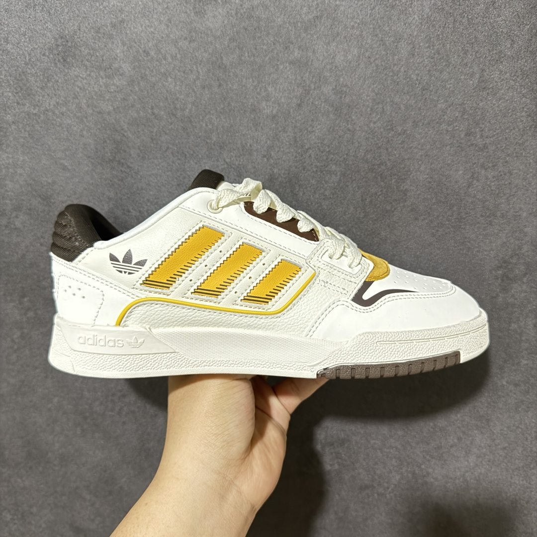 【公司级】Adidas DROP STEP LOW 2.0百搭单品 公司级阿迪达斯 三叶草新款 高帮校园休闲运动板鞋。汇聚80和90年代篮球鞋设计含纹理感皮革和绒面革混合鞋面，缀撞色细节，造型复古，搭配加衬及踝鞋领脚感舒适，让复古篮球风伴你出街 货号：JP5886 尺码：36-45-选品中心