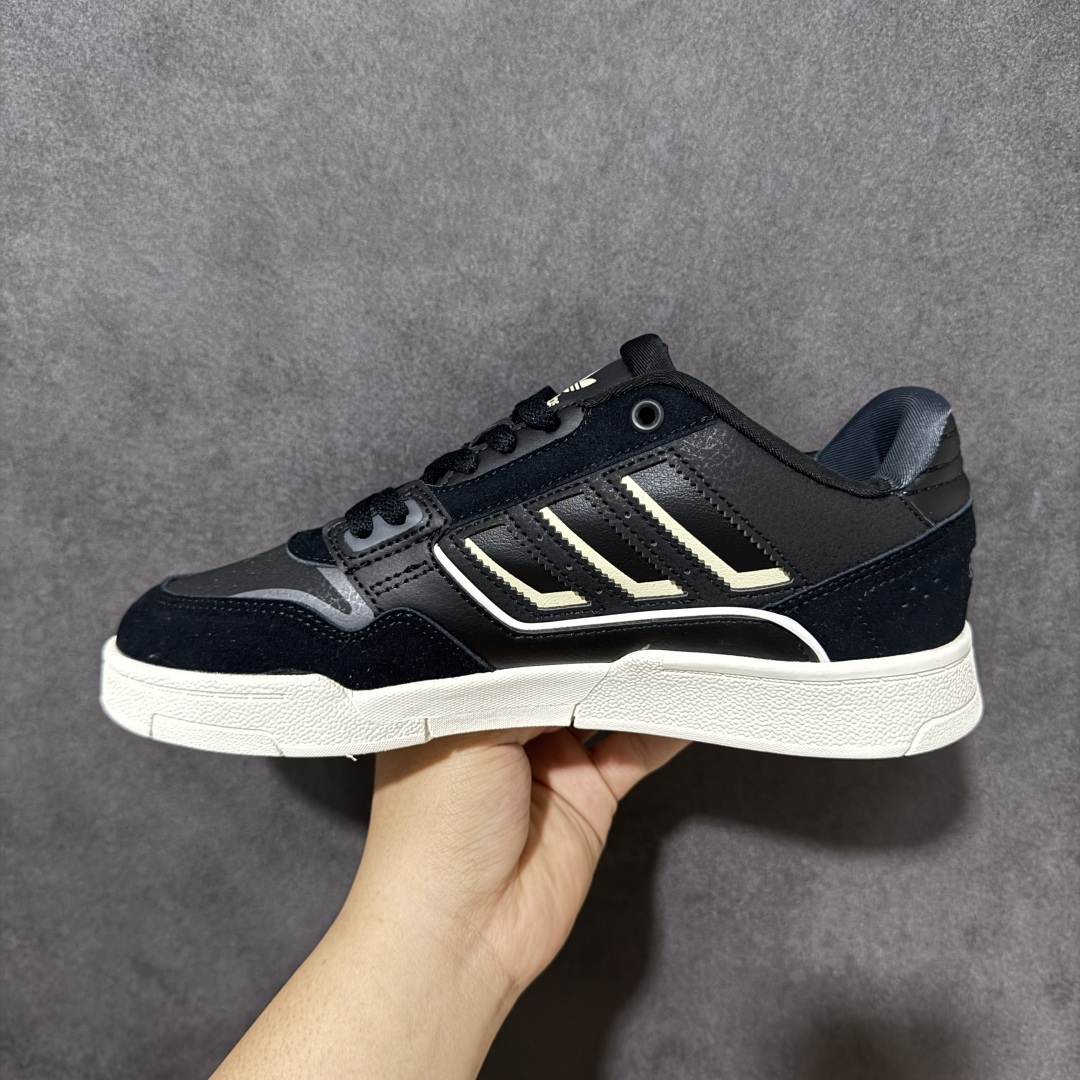 图片[2]-【公司级】Adidas DROP STEP LOW 2.0百搭单品 公司级阿迪达斯 三叶草新款 高帮校园休闲运动板鞋。汇聚80和90年代篮球鞋设计含纹理感皮革和绒面革混合鞋面，缀撞色细节，造型复古，搭配加衬及踝鞋领脚感舒适，让复古篮球风伴你出街 货号：KI3416 尺码：36-45-选品中心