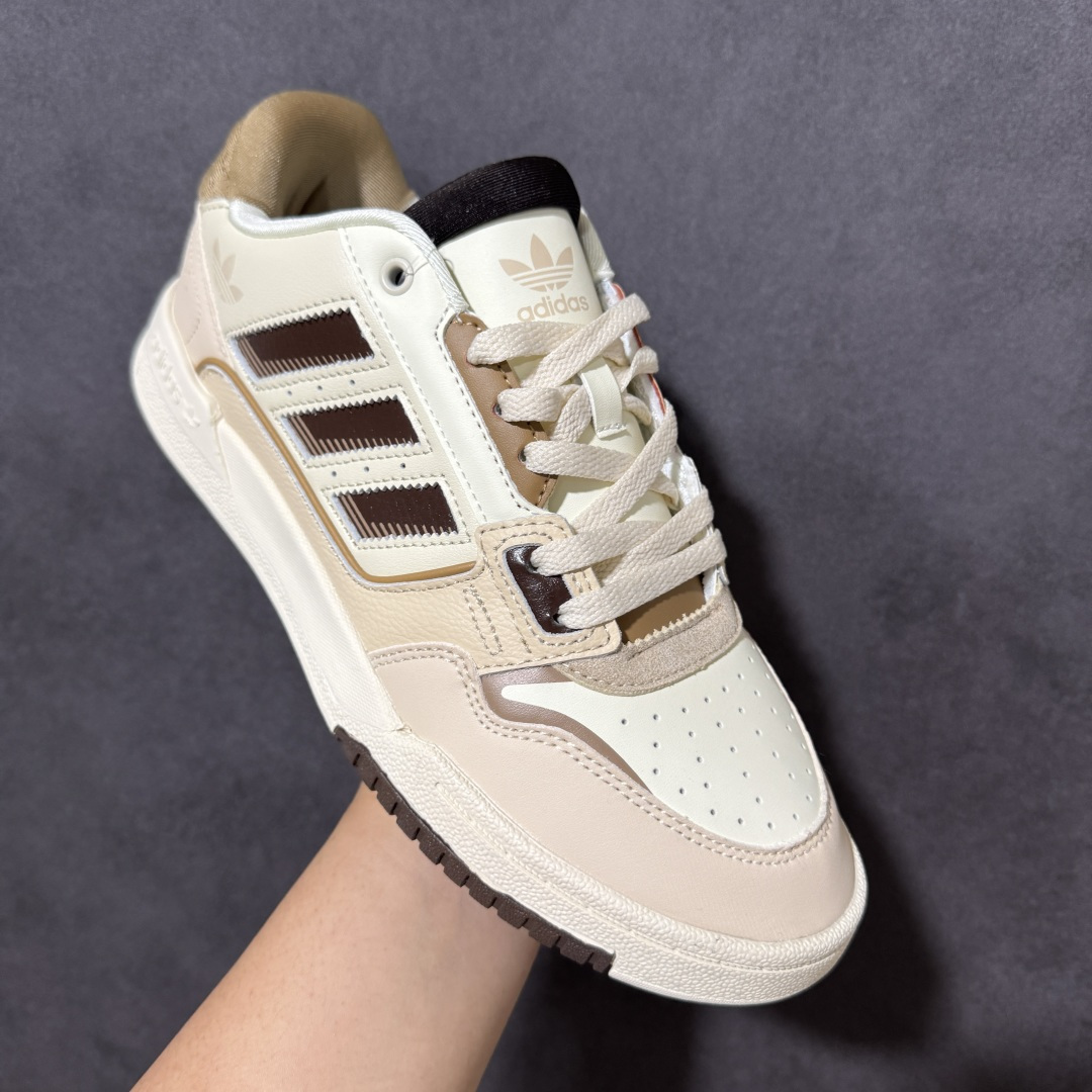 图片[3]-【公司级】Adidas DROP STEP LOW 2.0百搭单品 公司级阿迪达斯 三叶草新款 高帮校园休闲运动板鞋。汇聚80和90年代篮球鞋设计含纹理感皮革和绒面革混合鞋面，缀撞色细节，造型复古，搭配加衬及踝鞋领脚感舒适，让复古篮球风伴你出街 货号：JP5884 尺码：36-45-选品中心