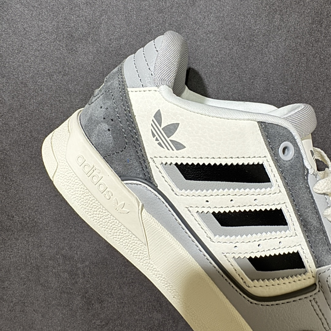 图片[7]-【公司级】Adidas DROP STEP LOW 2.0百搭单品 公司级阿迪达斯 三叶草新款 高帮校园休闲运动板鞋。汇聚80和90年代篮球鞋设计含纹理感皮革和绒面革混合鞋面，缀撞色细节，造型复古，搭配加衬及踝鞋领脚感舒适，让复古篮球风伴你出街 货号：JQ0063 尺码：36-45-选品中心
