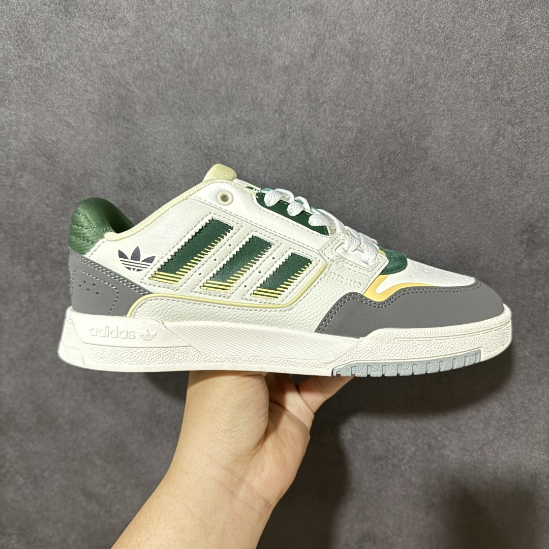 【公司级】Adidas DROP STEP LOW 2.0百搭单品 公司级阿迪达斯 三叶草新款 高帮校园休闲运动板鞋。汇聚80和90年代篮球鞋设计含纹理感皮革和绒面革混合鞋面，缀撞色细节，造型复古，搭配加衬及踝鞋领脚感舒适，让复古篮球风伴你出街 货号：JP5885 尺码：36-45-选品中心