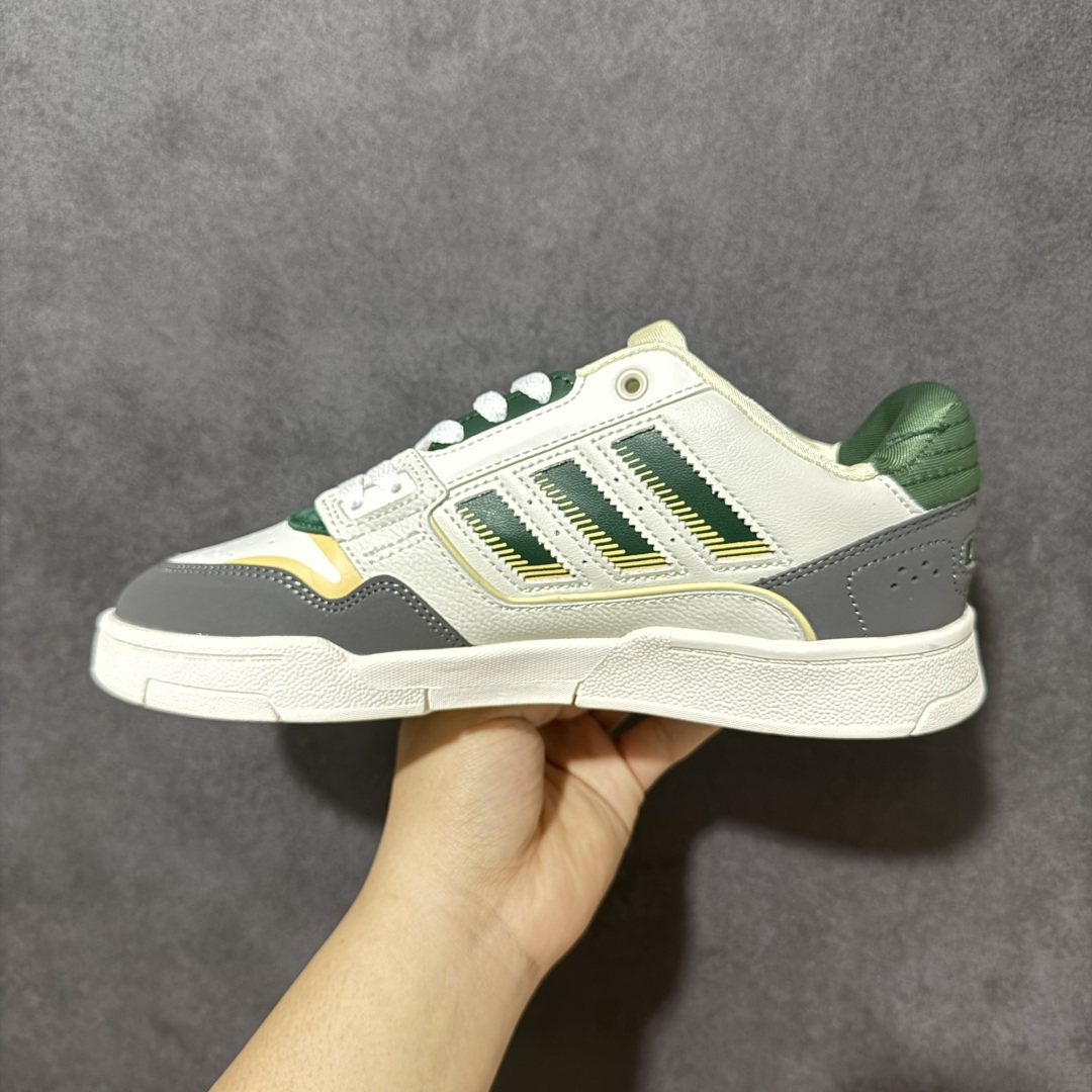 图片[2]-【公司级】Adidas DROP STEP LOW 2.0百搭单品 公司级阿迪达斯 三叶草新款 高帮校园休闲运动板鞋。汇聚80和90年代篮球鞋设计含纹理感皮革和绒面革混合鞋面，缀撞色细节，造型复古，搭配加衬及踝鞋领脚感舒适，让复古篮球风伴你出街 货号：JP5885 尺码：36-45-选品中心