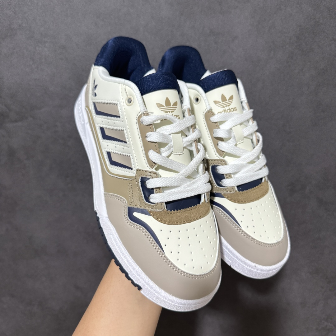 图片[3]-【公司级】Adidas DROP STEP LOW 2.0百搭单品 公司级阿迪达斯 三叶草新款 高帮校园休闲运动板鞋。汇聚80和90年代篮球鞋设计含纹理感皮革和绒面革混合鞋面，缀撞色细节，造型复古，搭配加衬及踝鞋领脚感舒适，让复古篮球风伴你出街 尺码：36-45-选品中心