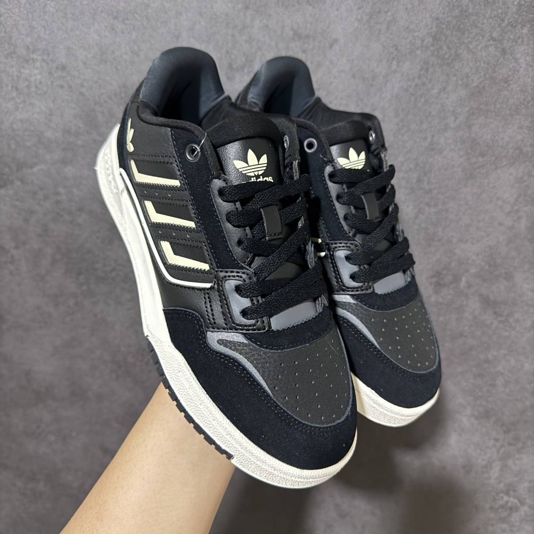 图片[5]-【公司级】Adidas DROP STEP LOW 2.0百搭单品 公司级阿迪达斯 三叶草新款 高帮校园休闲运动板鞋。汇聚80和90年代篮球鞋设计含纹理感皮革和绒面革混合鞋面，缀撞色细节，造型复古，搭配加衬及踝鞋领脚感舒适，让复古篮球风伴你出街 尺码：36-45-选品中心