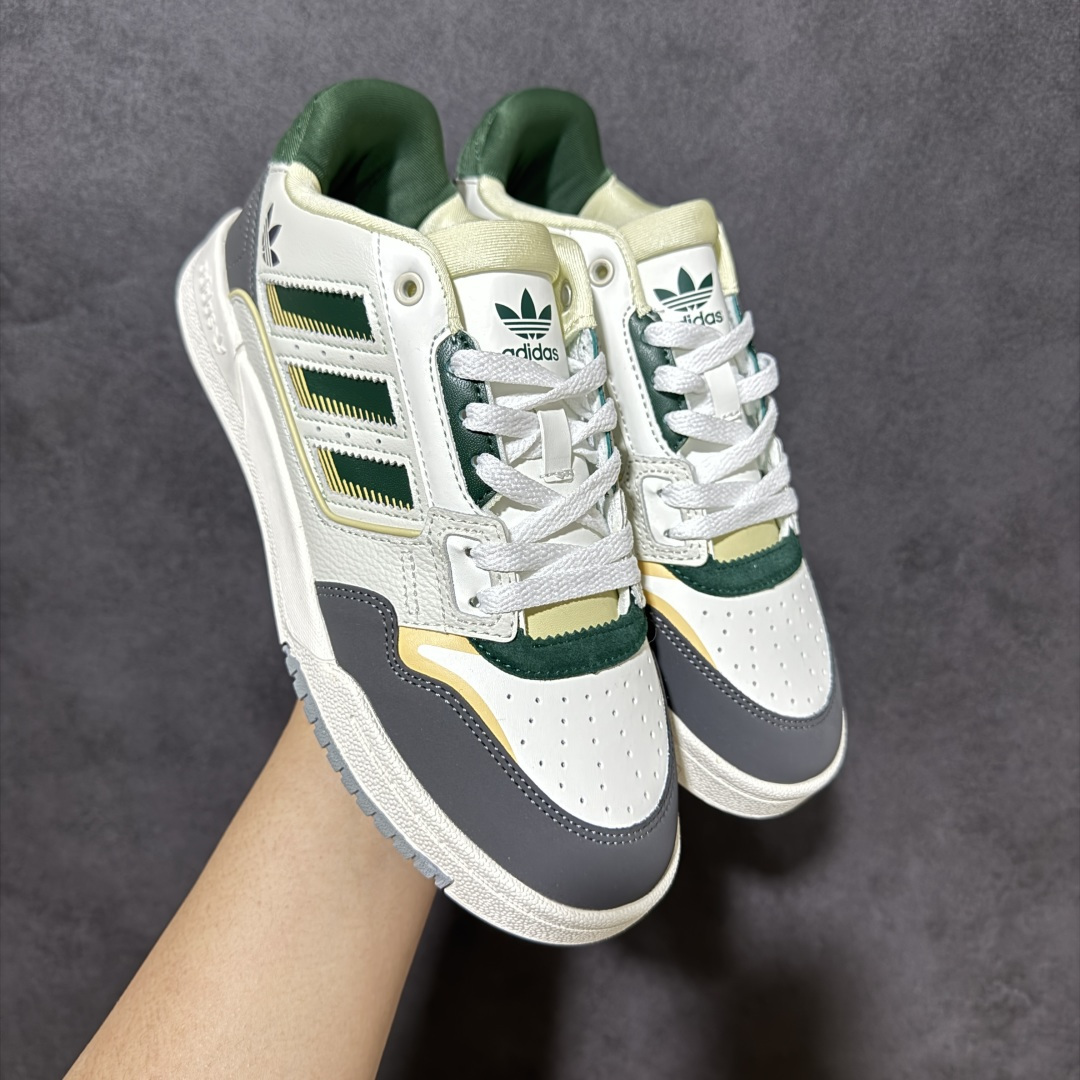 【公司级】Adidas DROP STEP LOW 2.0百搭单品 公司级阿迪达斯 三叶草新款 高帮校园休闲运动板鞋。汇聚80和90年代篮球鞋设计含纹理感皮革和绒面革混合鞋面，缀撞色细节，造型复古，搭配加衬及踝鞋领脚感舒适，让复古篮球风伴你出街 尺码：36-45-选品中心