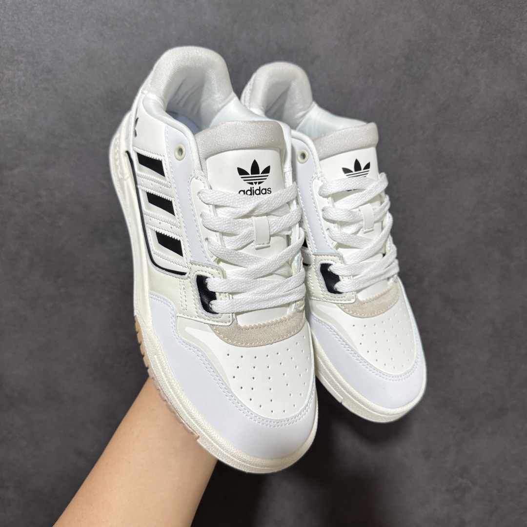 图片[8]-【公司级】Adidas DROP STEP LOW 2.0百搭单品 公司级阿迪达斯 三叶草新款 高帮校园休闲运动板鞋。汇聚80和90年代篮球鞋设计含纹理感皮革和绒面革混合鞋面，缀撞色细节，造型复古，搭配加衬及踝鞋领脚感舒适，让复古篮球风伴你出街 尺码：36-45-选品中心