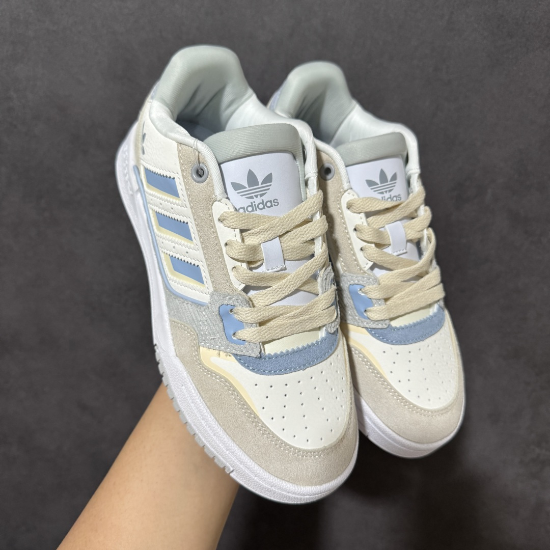 图片[10]-【公司级】Adidas DROP STEP LOW 2.0百搭单品 公司级阿迪达斯 三叶草新款 高帮校园休闲运动板鞋。汇聚80和90年代篮球鞋设计含纹理感皮革和绒面革混合鞋面，缀撞色细节，造型复古，搭配加衬及踝鞋领脚感舒适，让复古篮球风伴你出街 尺码：36-45-选品中心