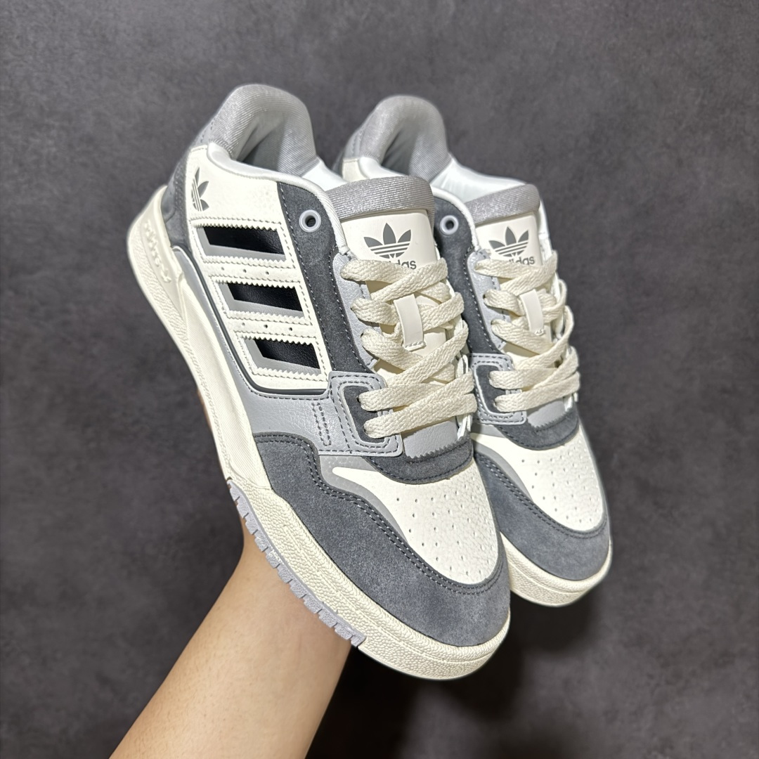图片[2]-【公司级】Adidas DROP STEP LOW 2.0百搭单品 公司级阿迪达斯 三叶草新款 高帮校园休闲运动板鞋。汇聚80和90年代篮球鞋设计含纹理感皮革和绒面革混合鞋面，缀撞色细节，造型复古，搭配加衬及踝鞋领脚感舒适，让复古篮球风伴你出街 尺码：36-45-选品中心
